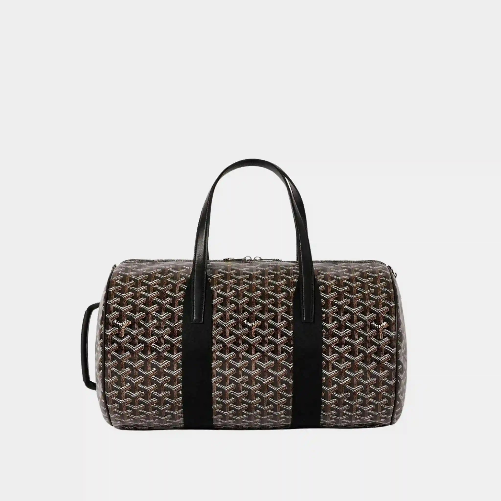 Goyard Barrel 40 Sports Bag, Black, Front