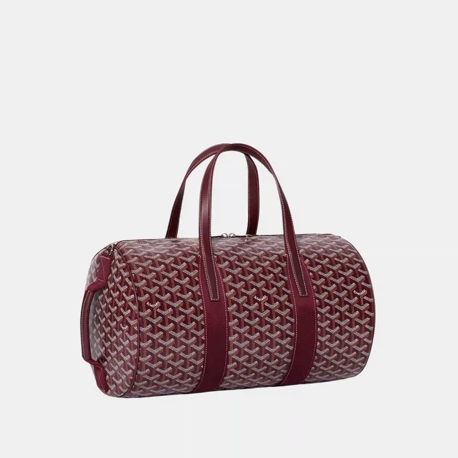 Goyard Barrel 40 Sports Bag, Burgundy, Side