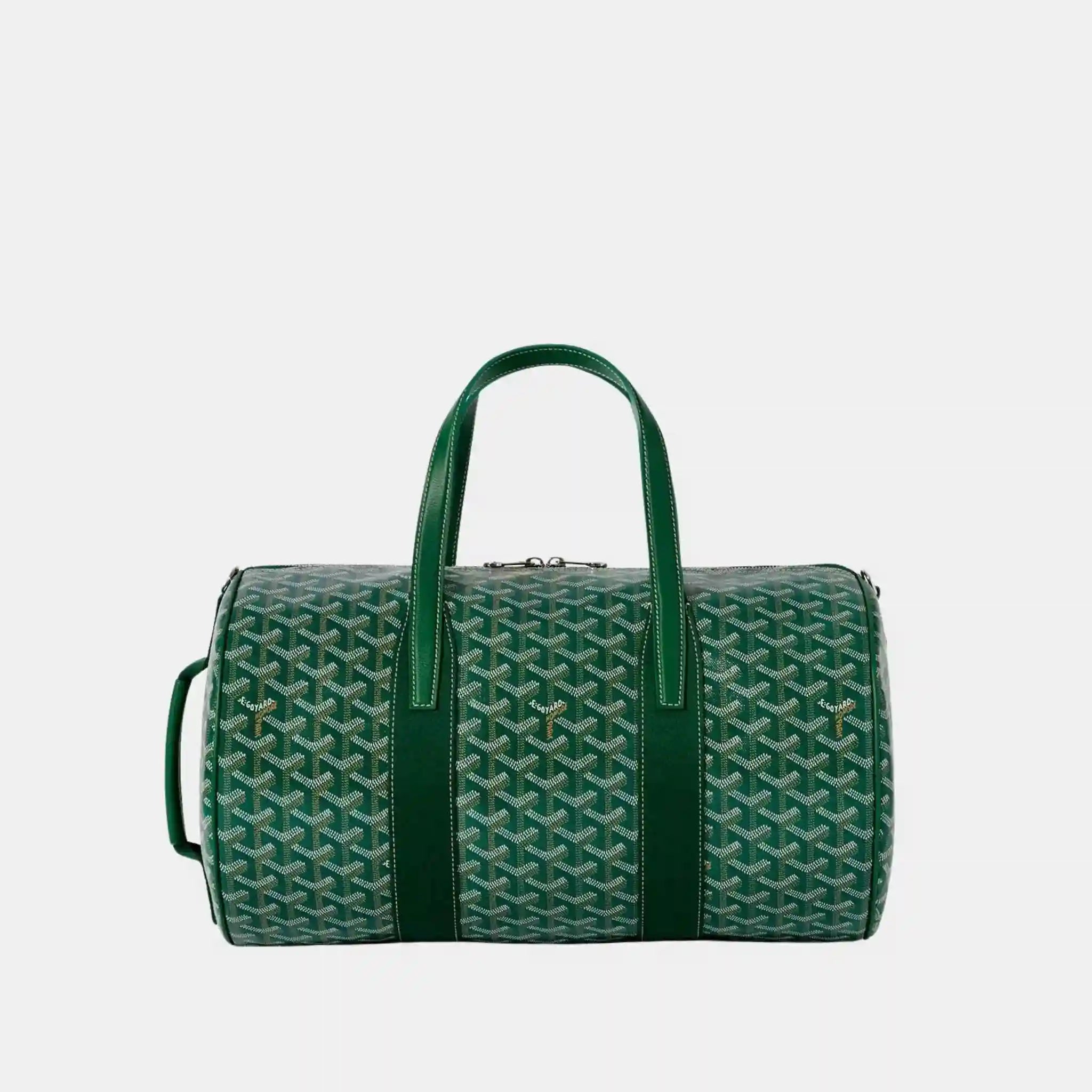 Goyard Barrel 40 Sports Bag, Green, Front