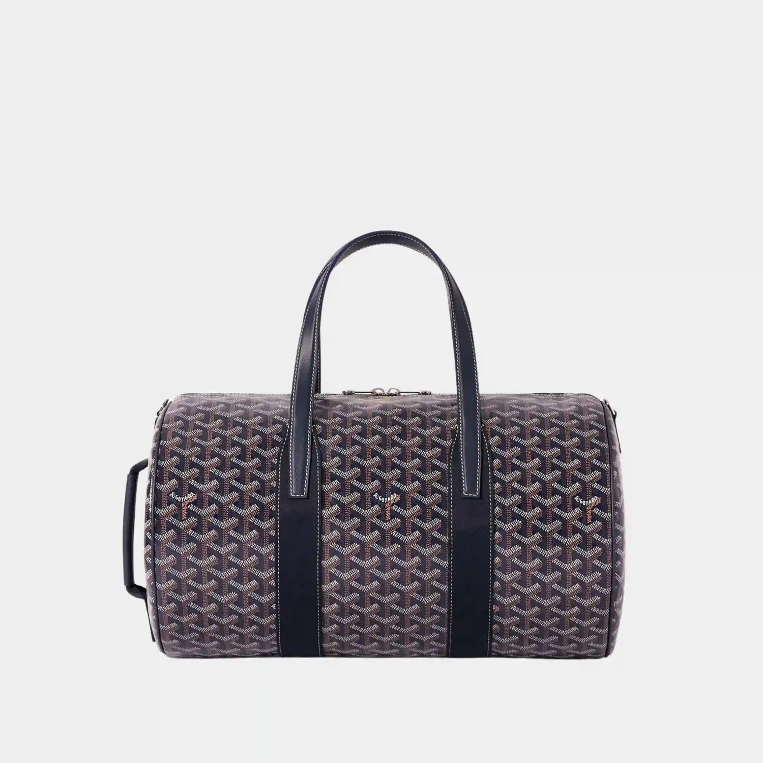 Goyard Barrel 40 Sports Bag, Navy Blue, Front