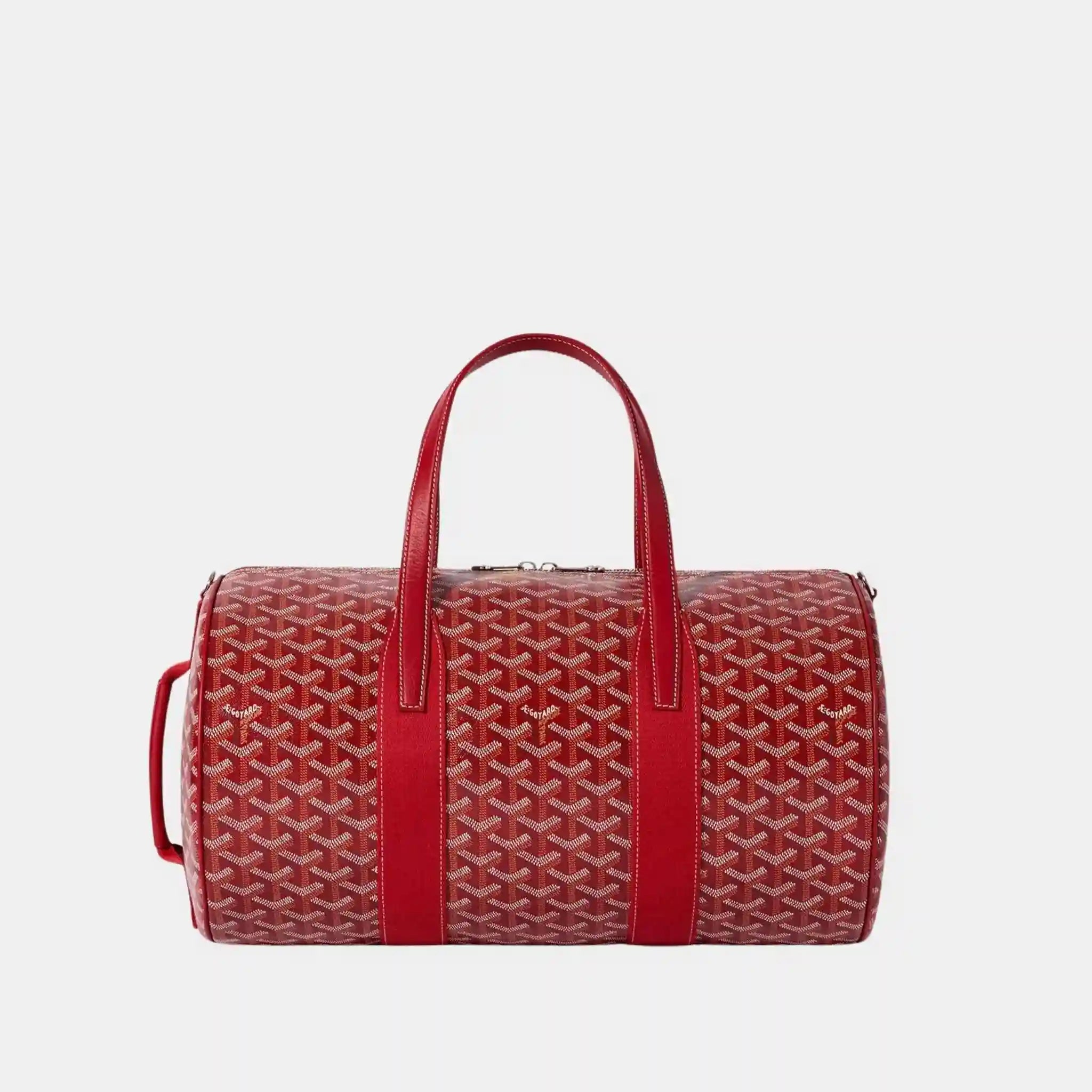 Goyard Barrel 40 Sports Bag, Red, Front