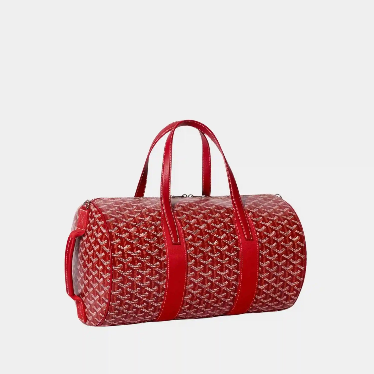 Goyard Barrel 40 Sports Bag, Red, Side