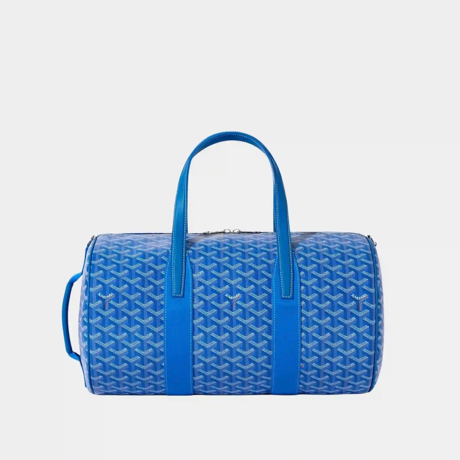 Goyard Barrel 40 Sports Bag, Sky Blue, Front