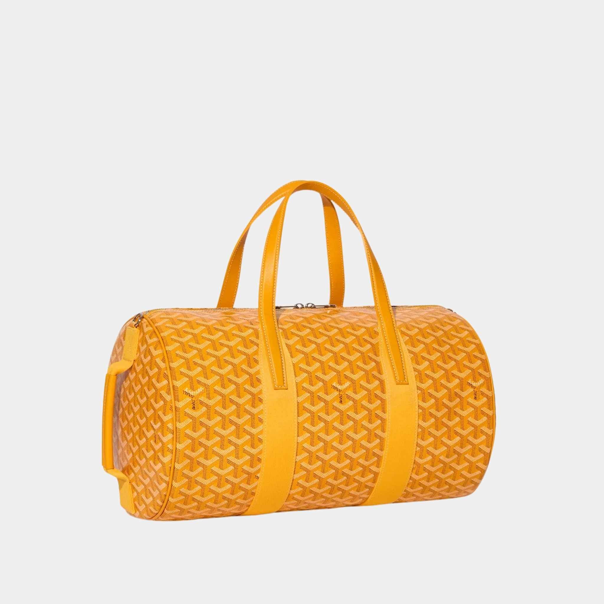 Goyard Barrel 40 Sports Bag, Yellow, Side