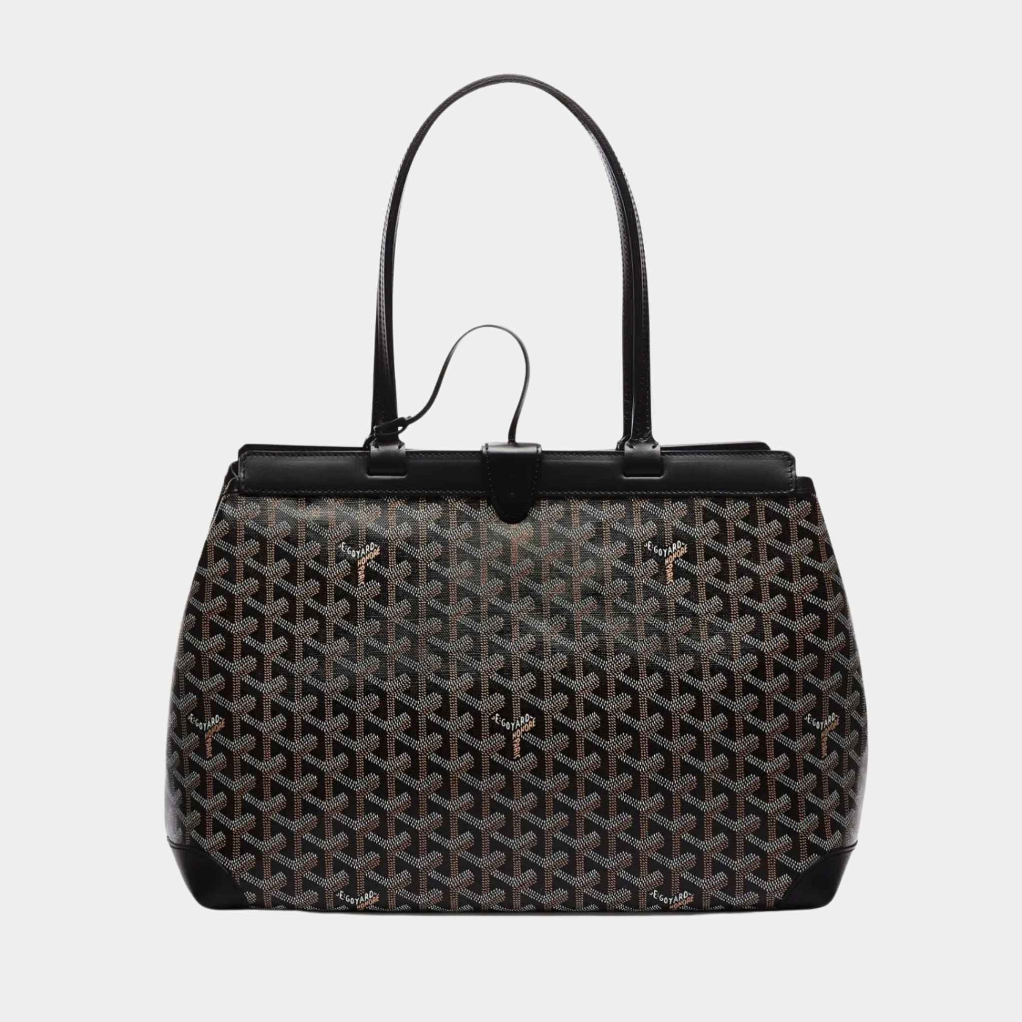 Goyard Bellechasse Biaude PM Bag, Black, Front