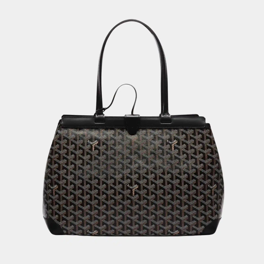 حقيبة Goyard Bellechasse Biaude PM، سوداء، من الأمام