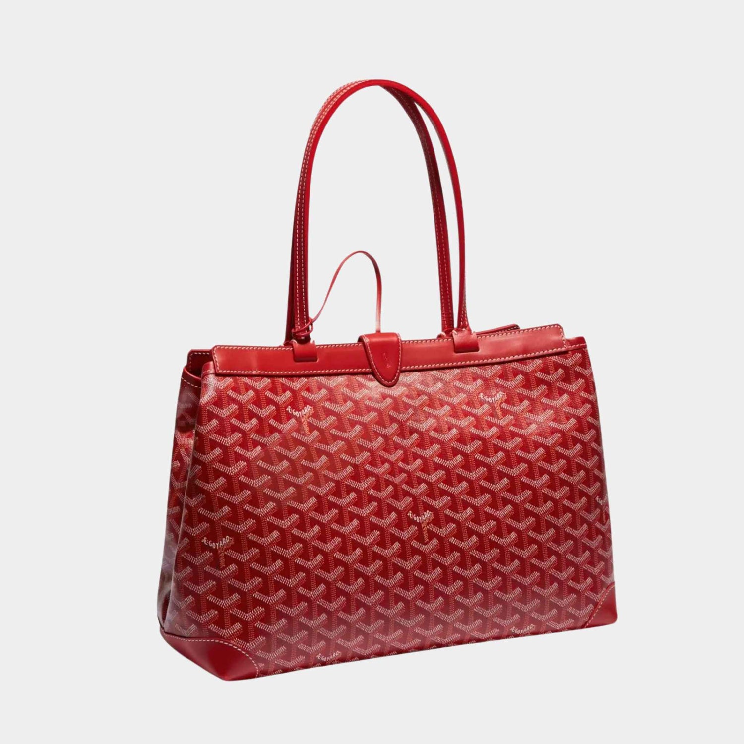 Goyard Bellechasse Biaude PM Bag, Red, Front, Side