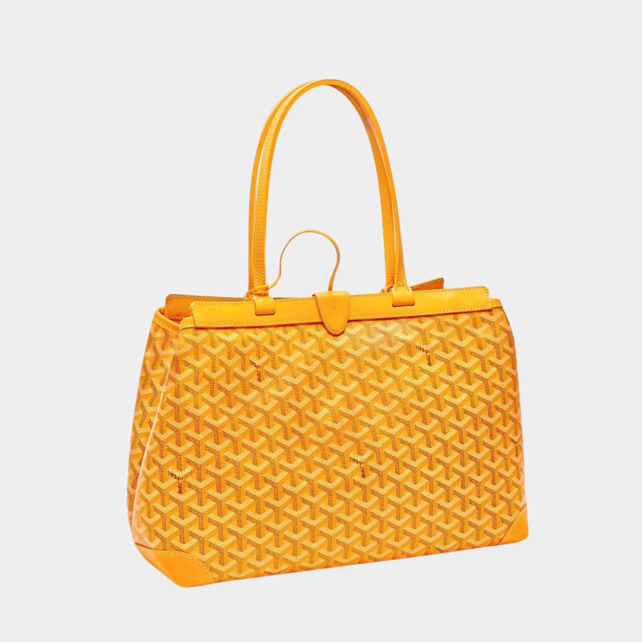 Goyard Bellechasse Biaude PM Bag, Yellow, Front, Side