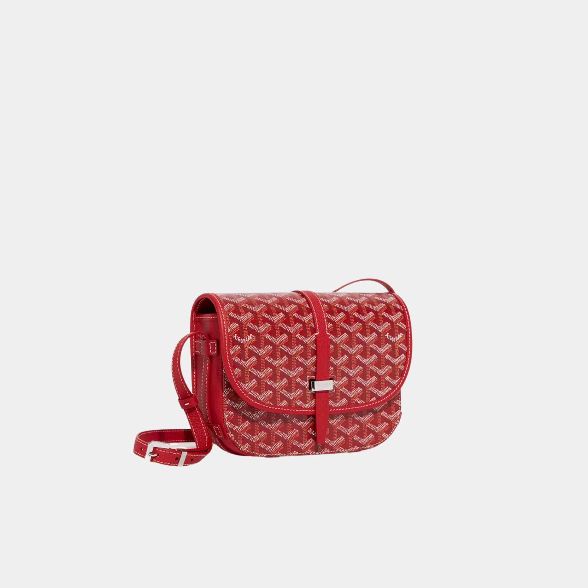 Goyard Belvedere PM Bag, Red, Front, Side