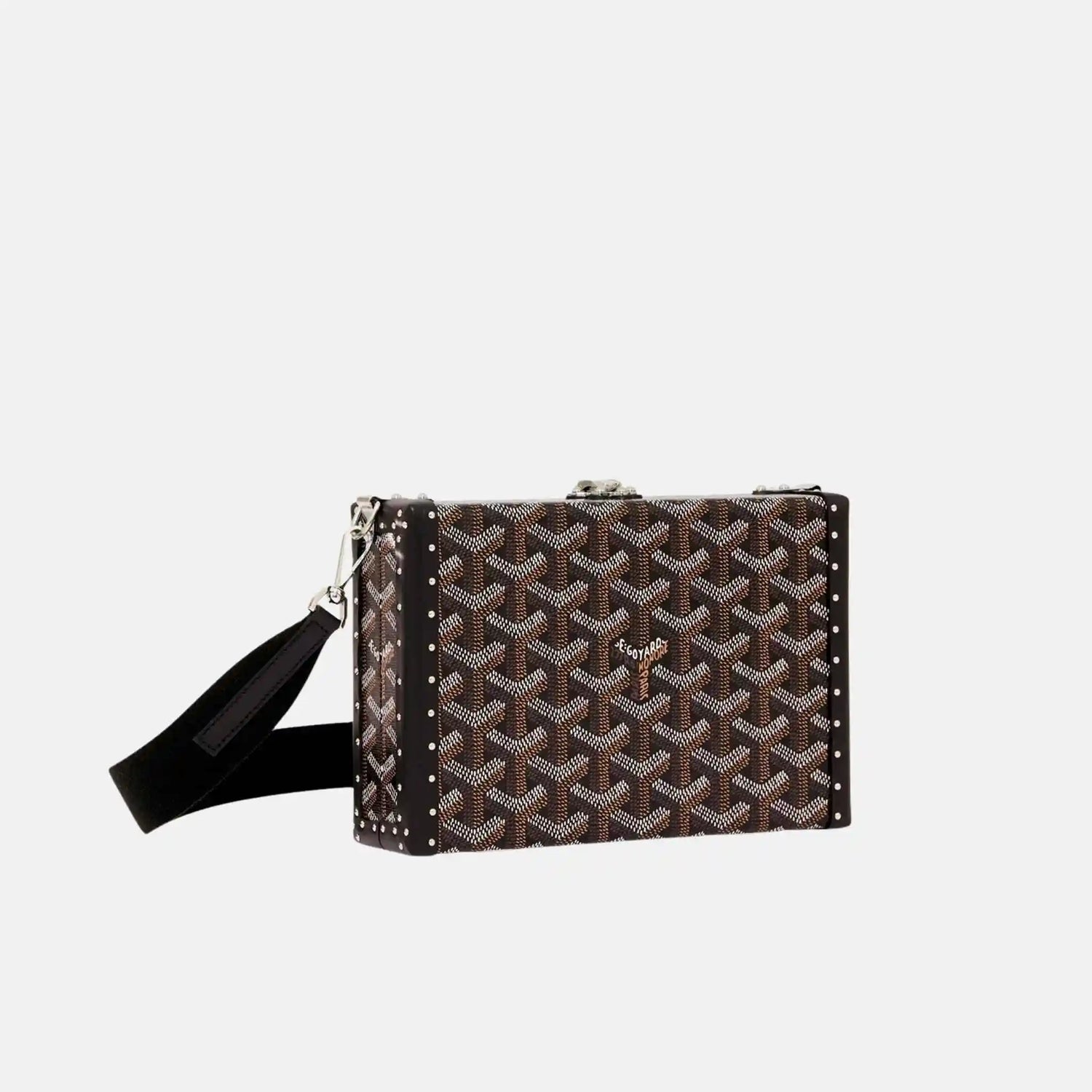 Goyard Bezons Trunk Bag, Black, Side