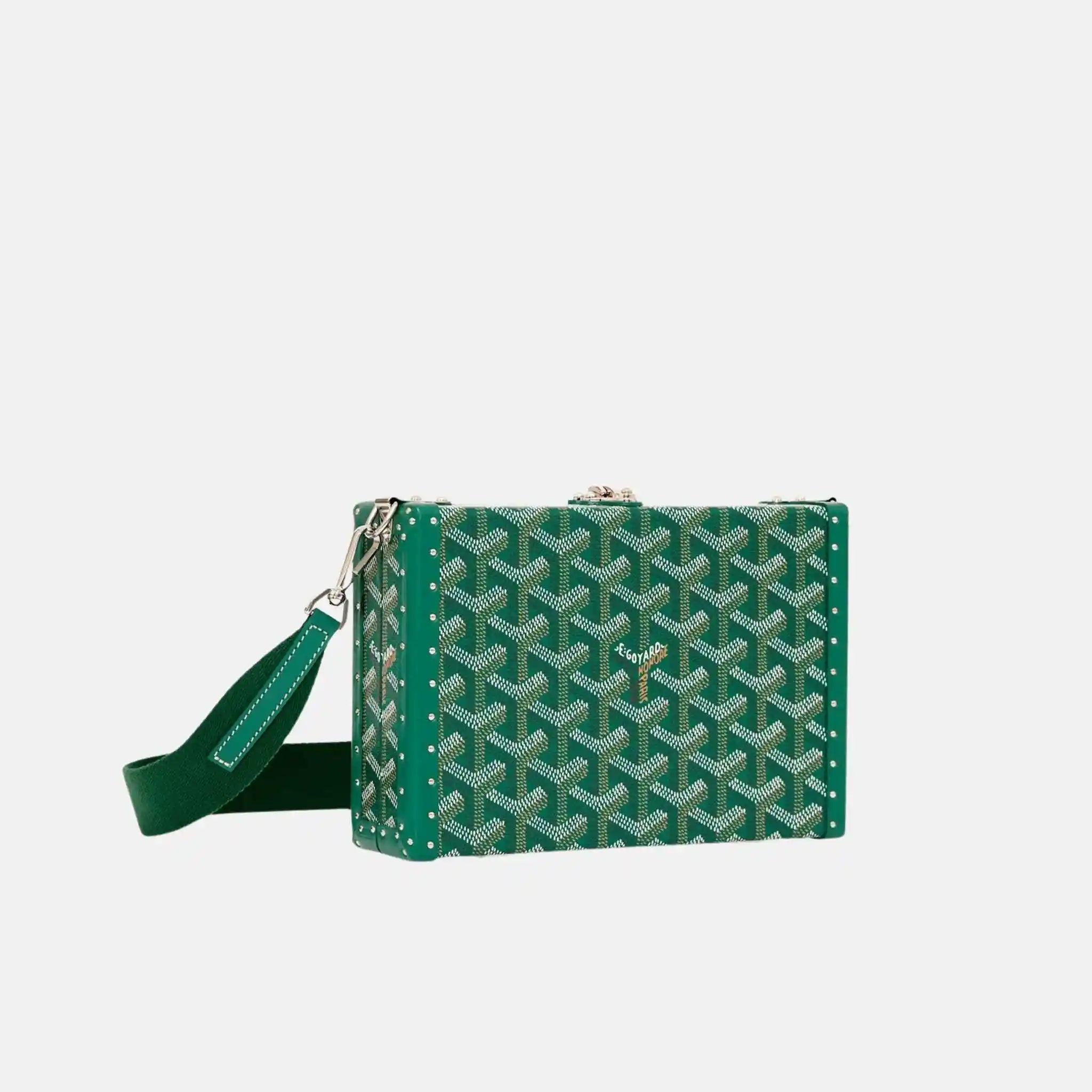 Goyard Bezons Trunk Bag, Green, Side