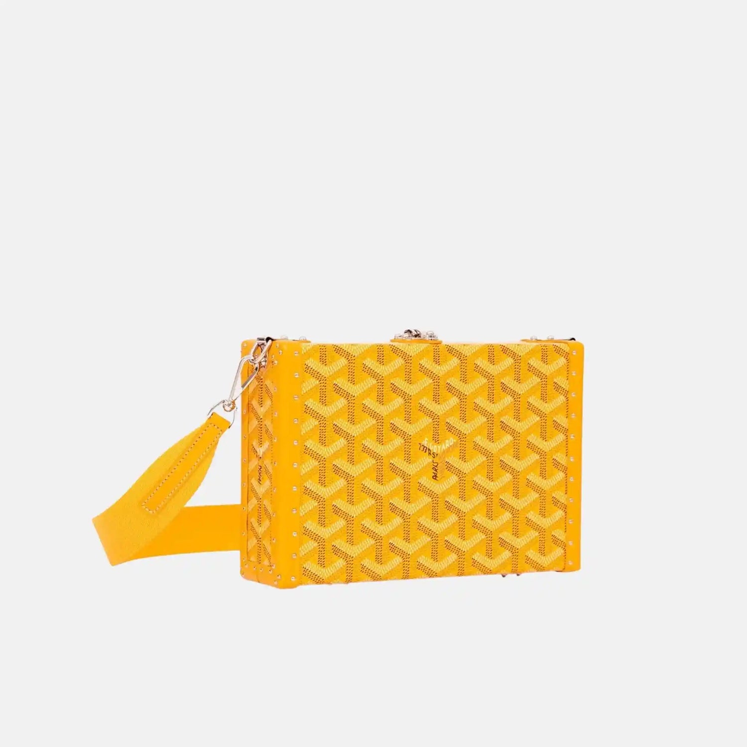 Goyard Bezons Trunk Bag, Yellow, Side