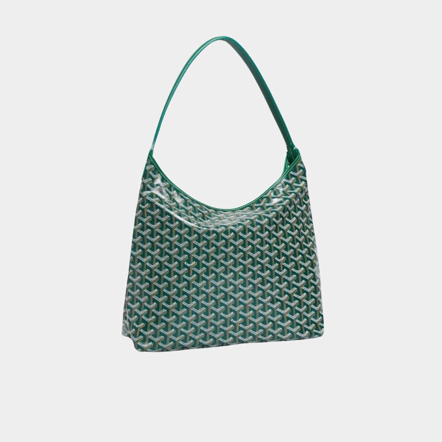 Goyard Boheme Hobo Bag, Green, Front View