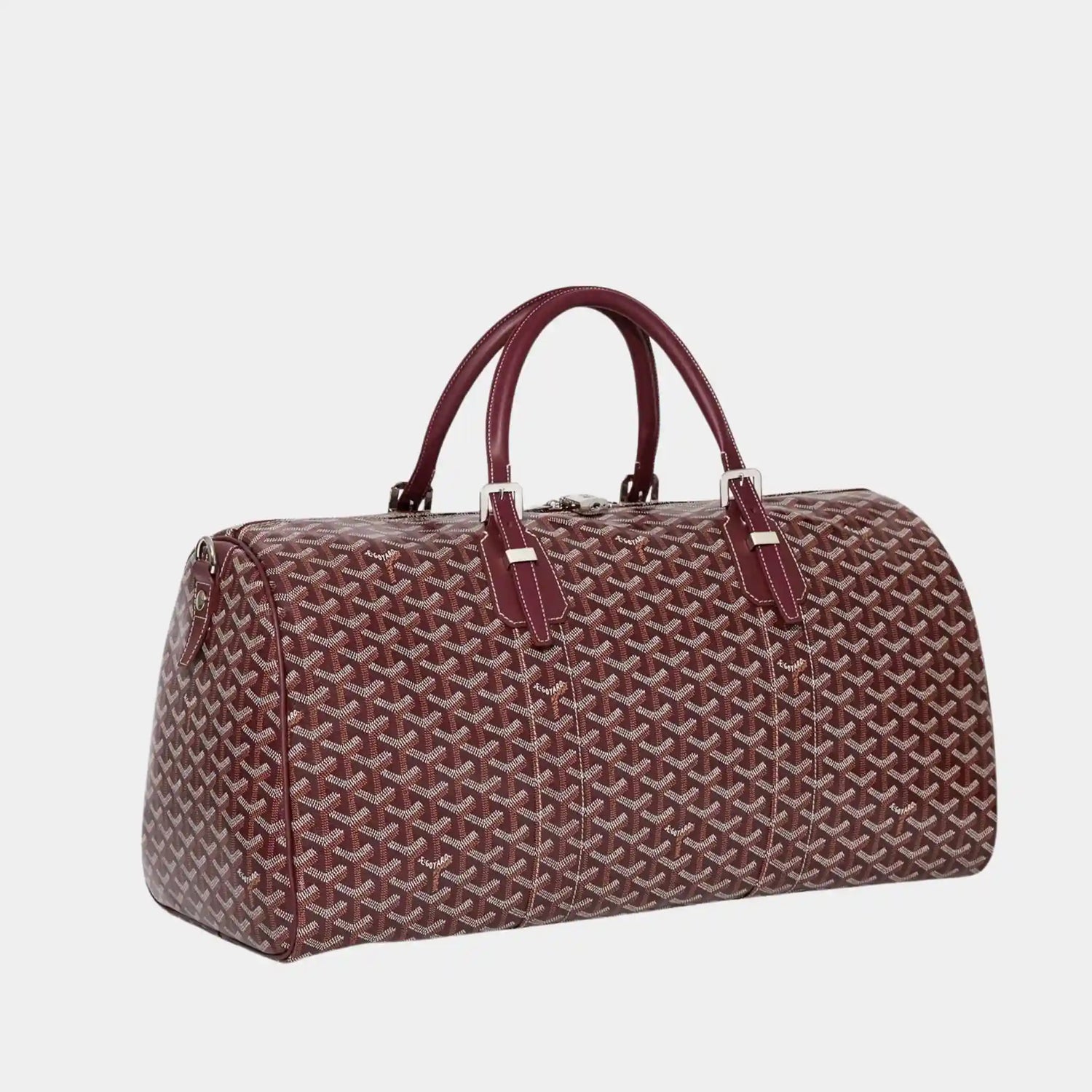 Goyard Boston 50 Bag, Burgundy