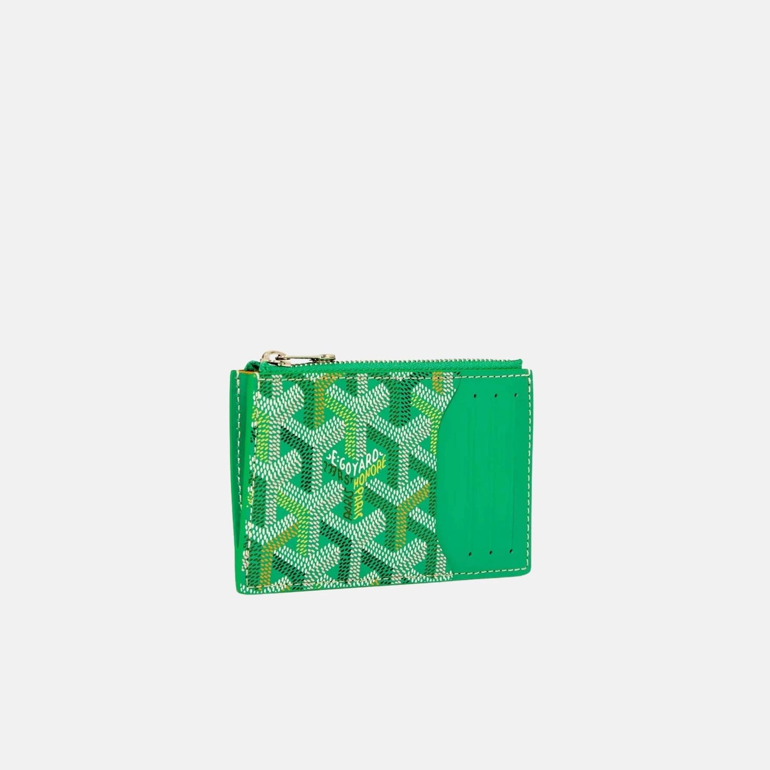Goyard Bourbon Zipped Card Holder Multicoloured Limited Edition, Meadow Green