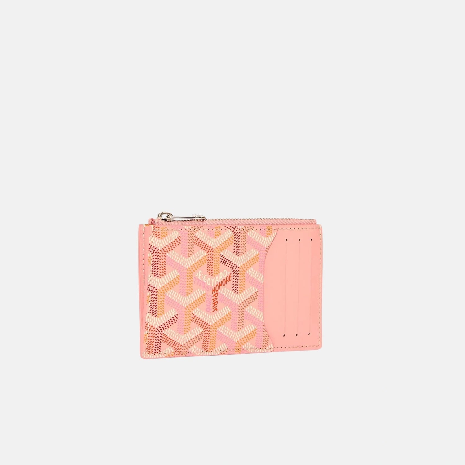 Goyard Bourbon Zipped Card Holder Multicoloured Limited Edition, Powder Pink