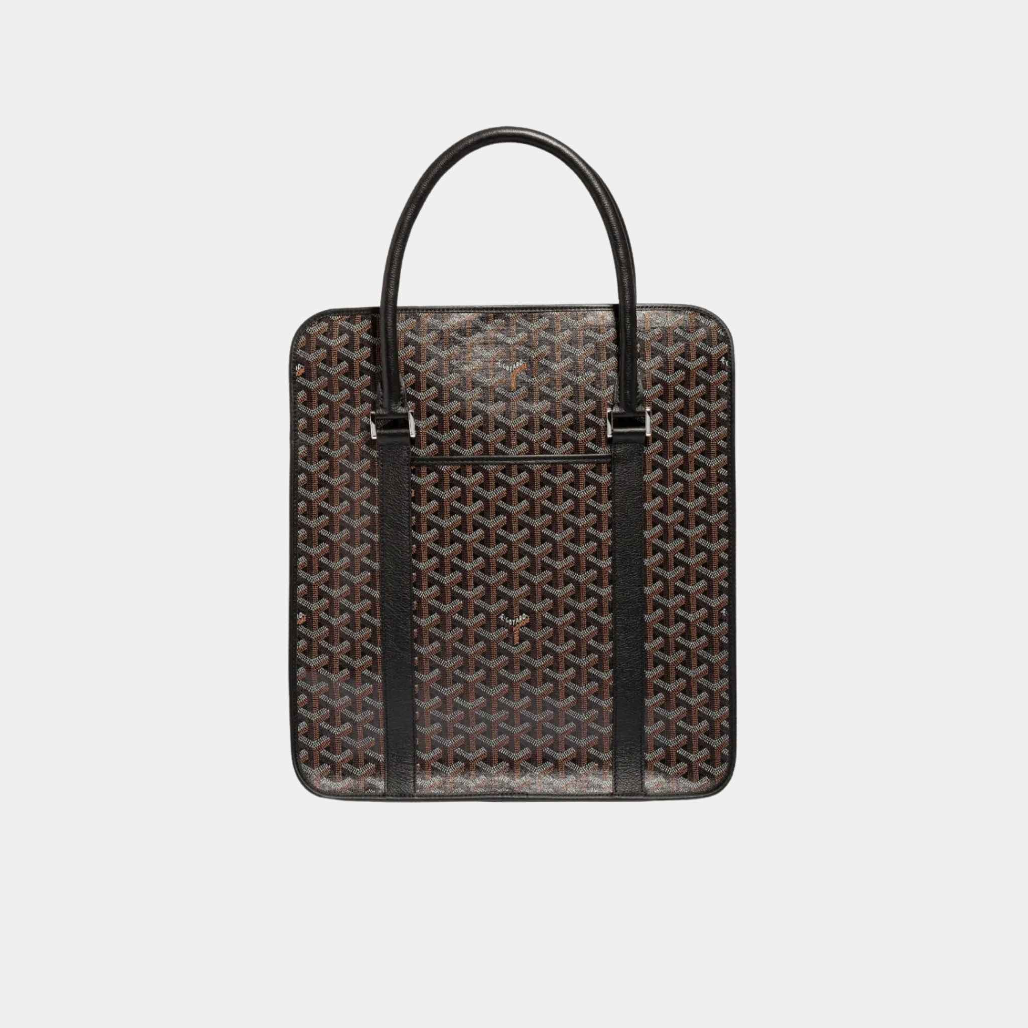 Goyard Bourgogne Bag, Black, Back View