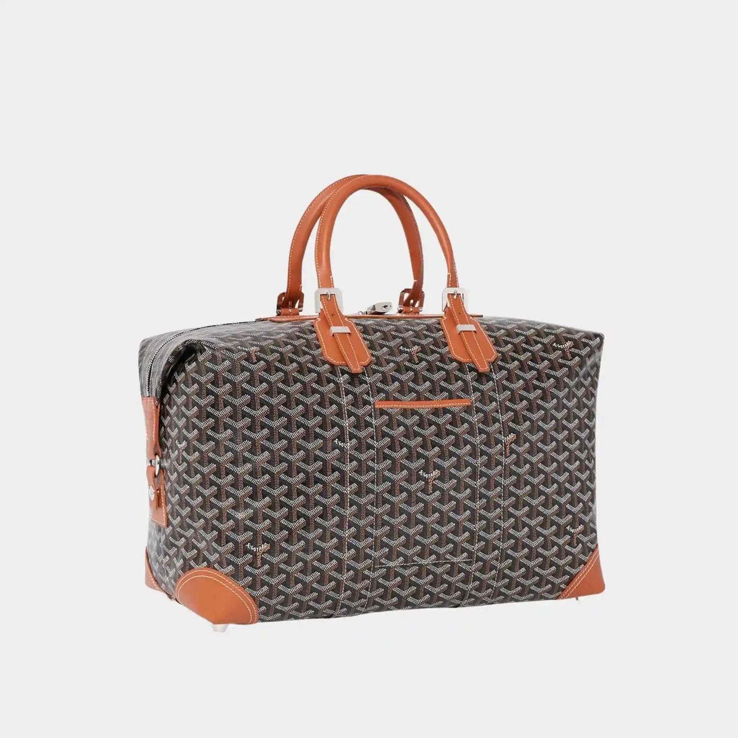 Goyard Bowling 45 Bag, Black an Tan