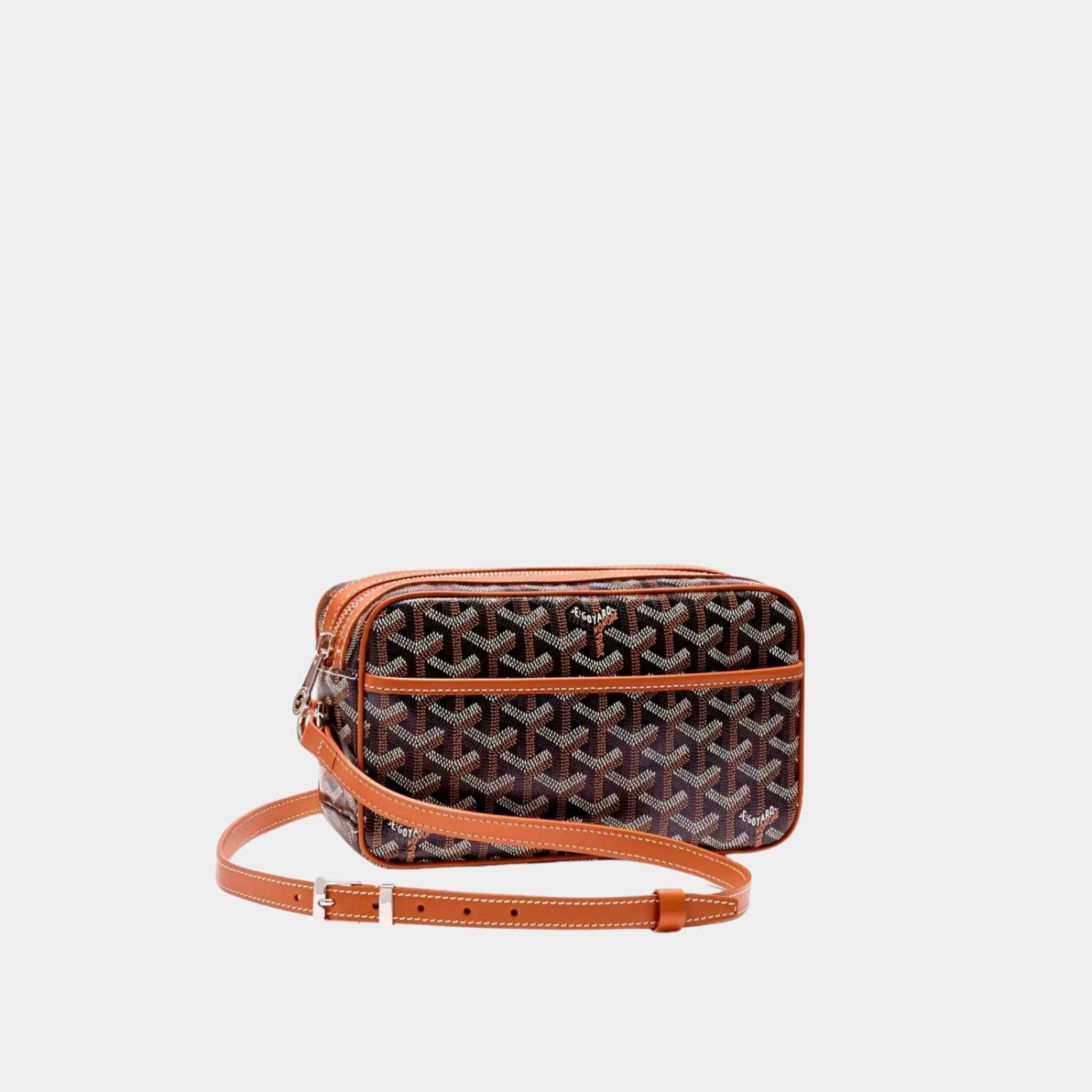 Goyard Cap-Vert PM Bag, Black and Tan, Front View