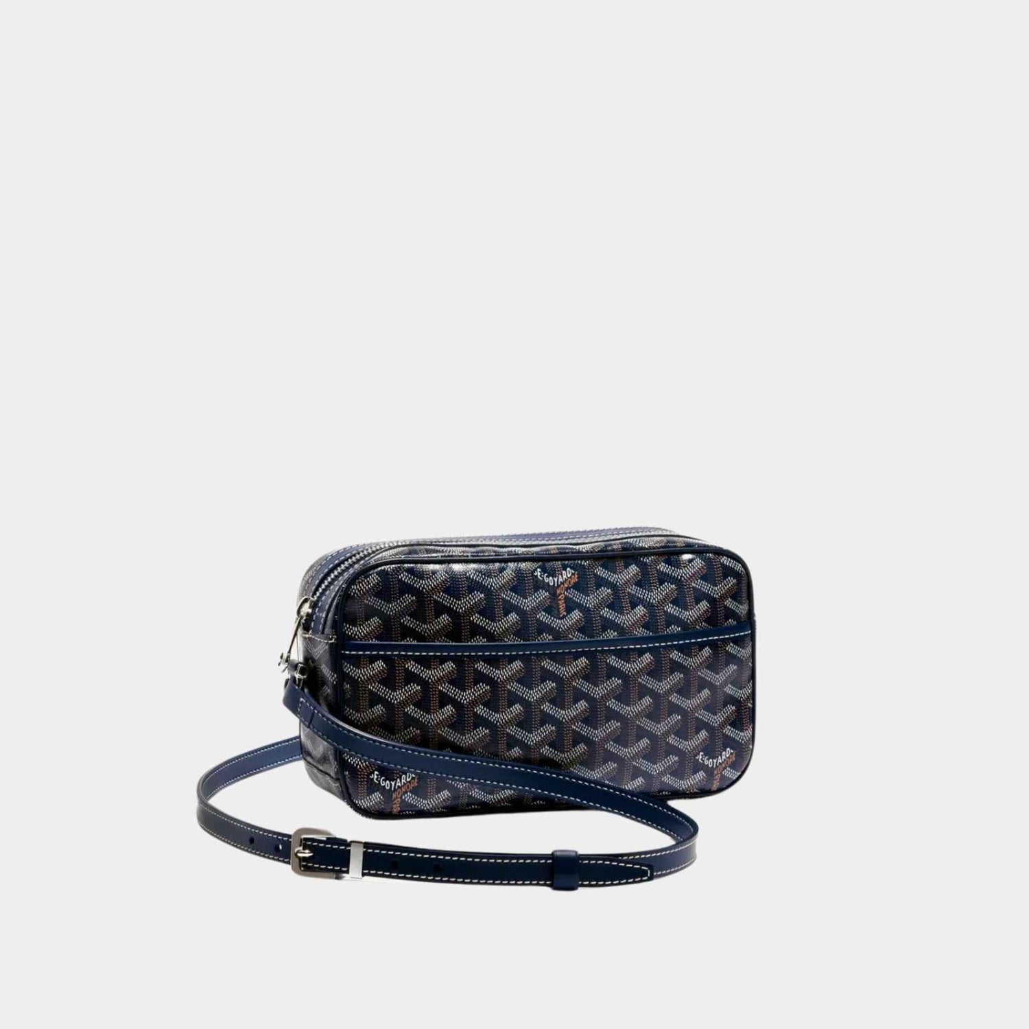 Goyard Cap-Vert PM Bag, Navy Blue, Front View