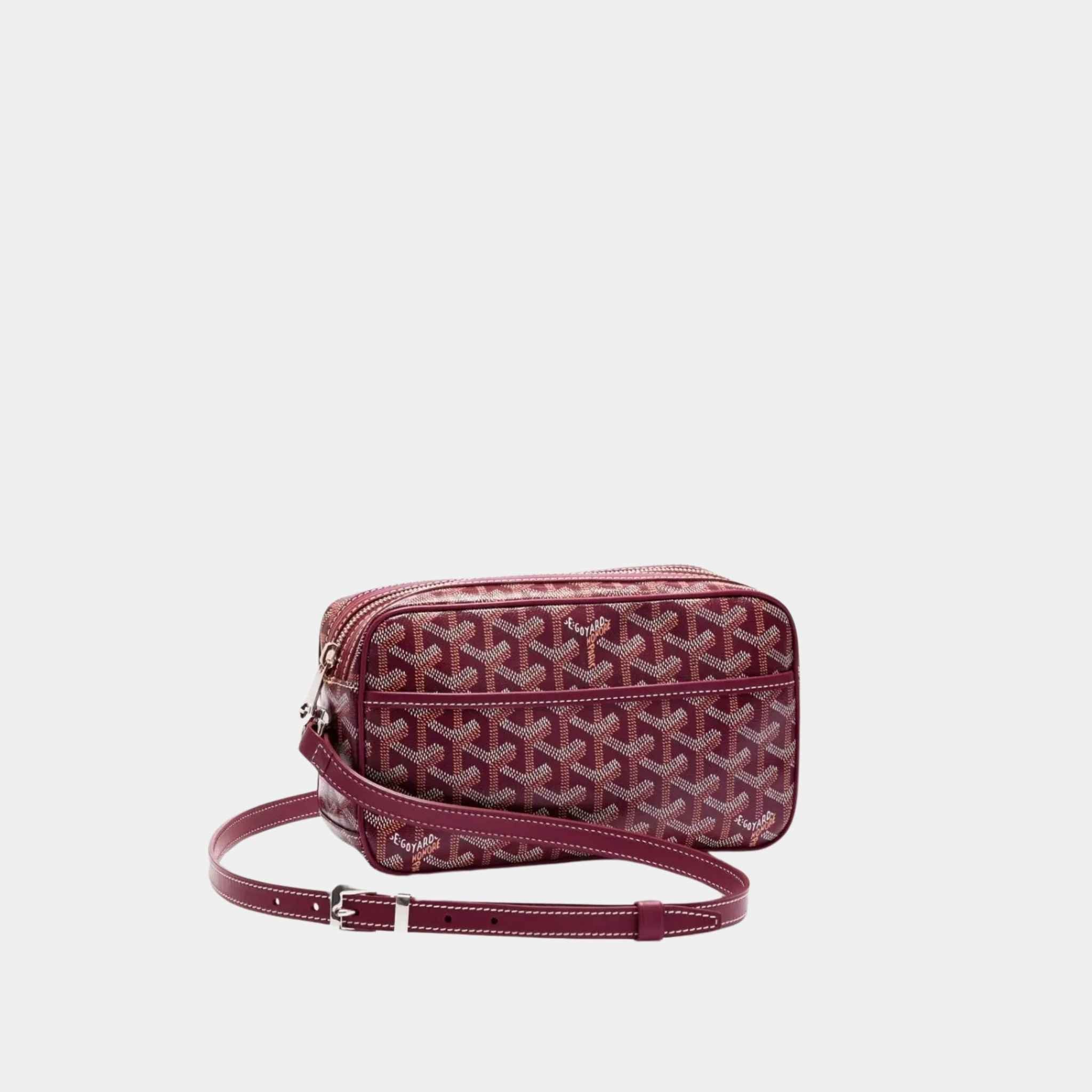 Goyard Cap-Vert PM Bag, Burgundy, Front View