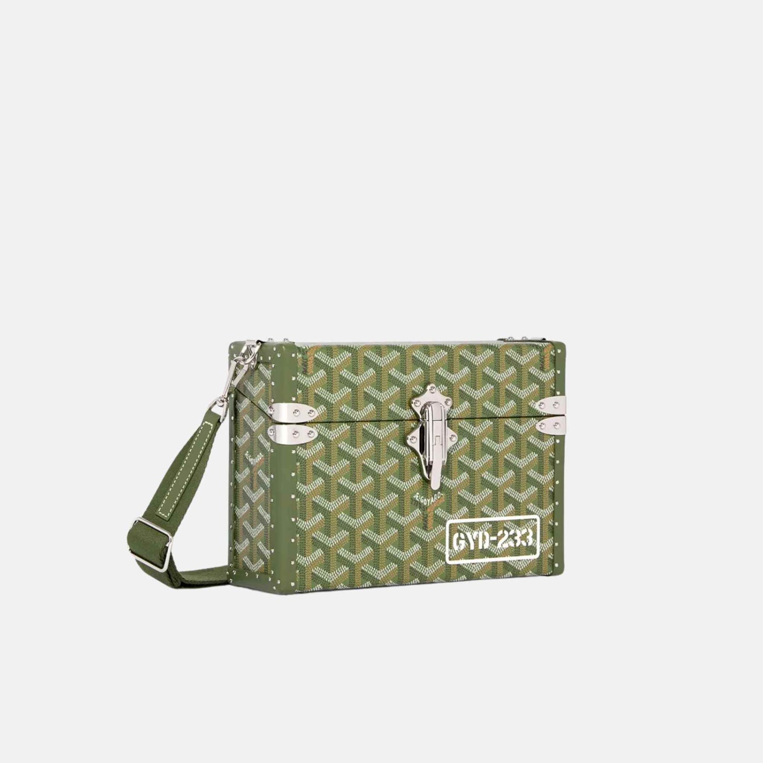 Goyard Cassette Trunk Bag Kaki, Front