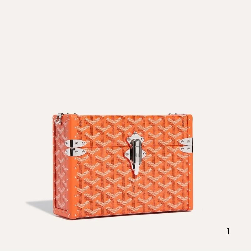 Goyard Cassette Trunk Bag, Orange Color