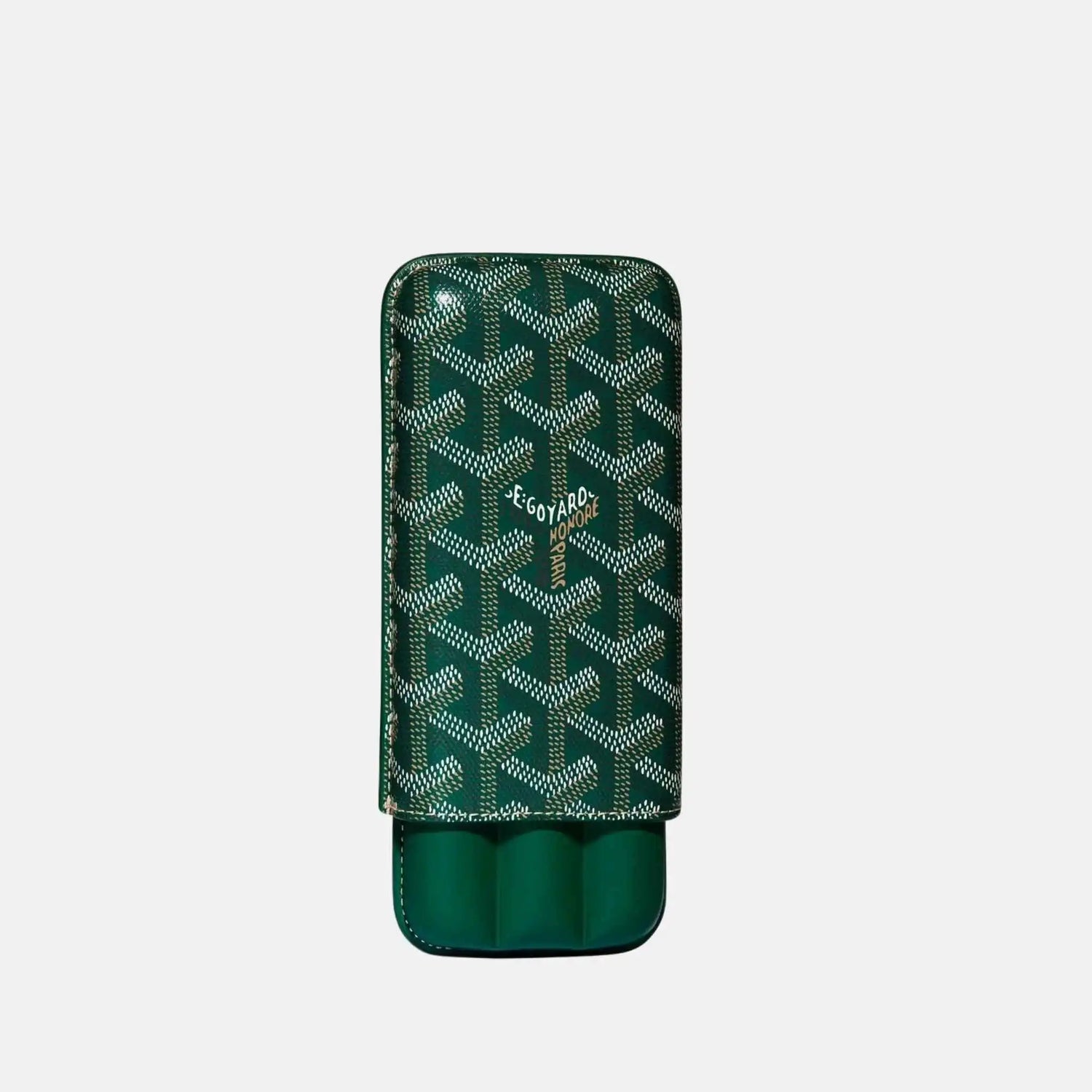 Goyard Churchill 3 Cigar Case, Green