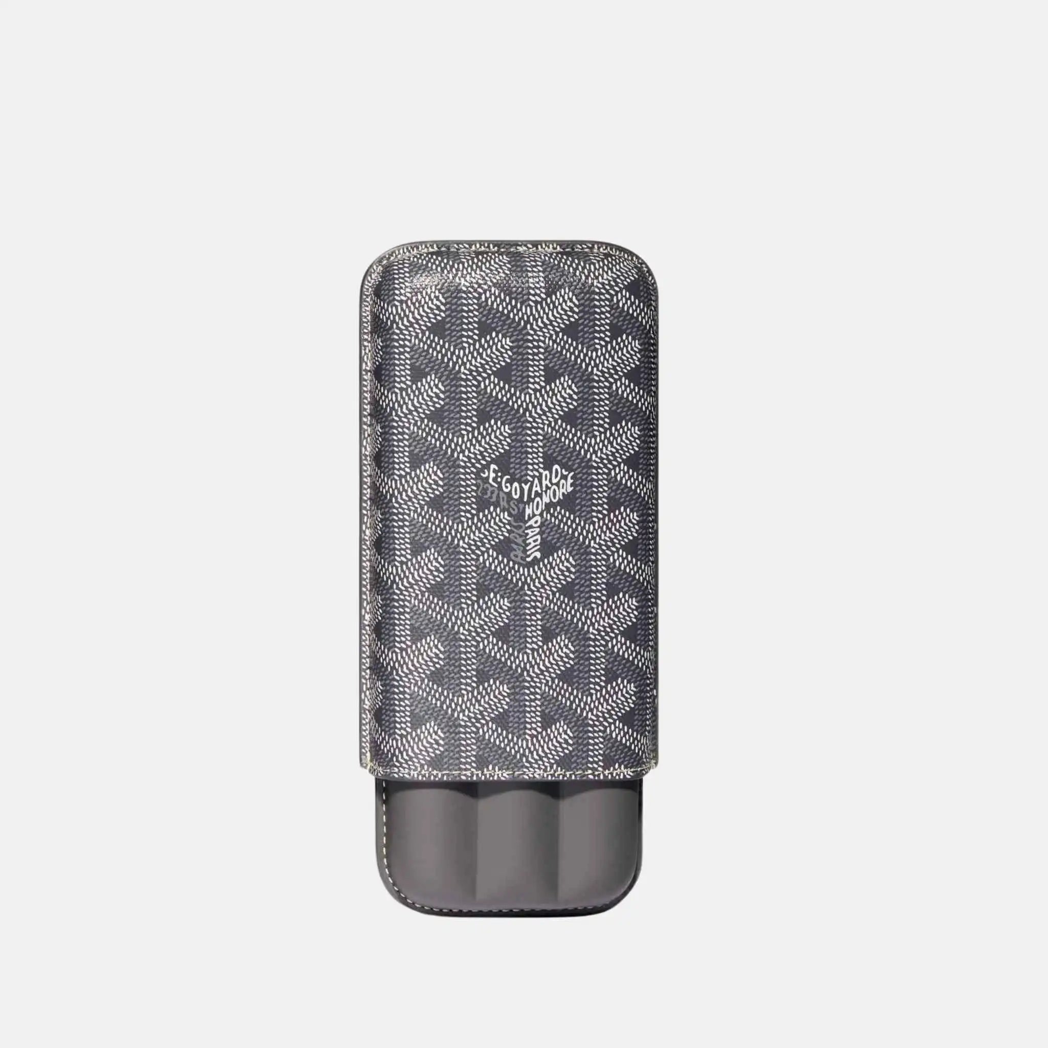 Goyard Churchill 3 Cigar Case, Grey