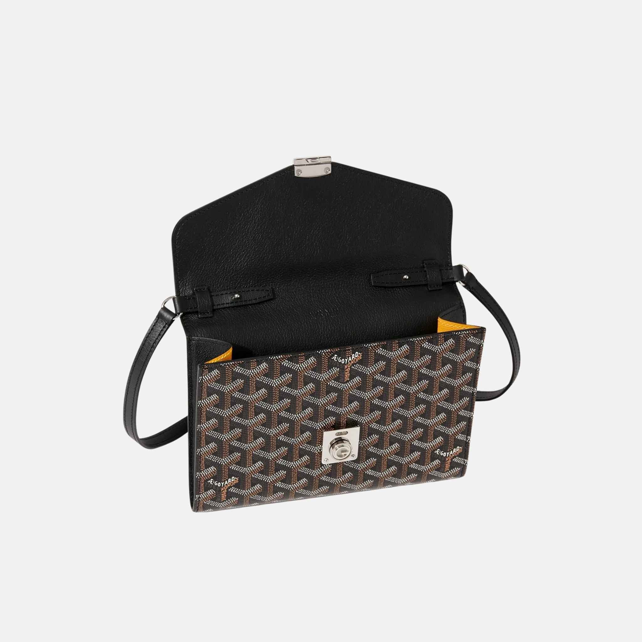 Goyard Chypre Wallet Pouch, Black, Inside