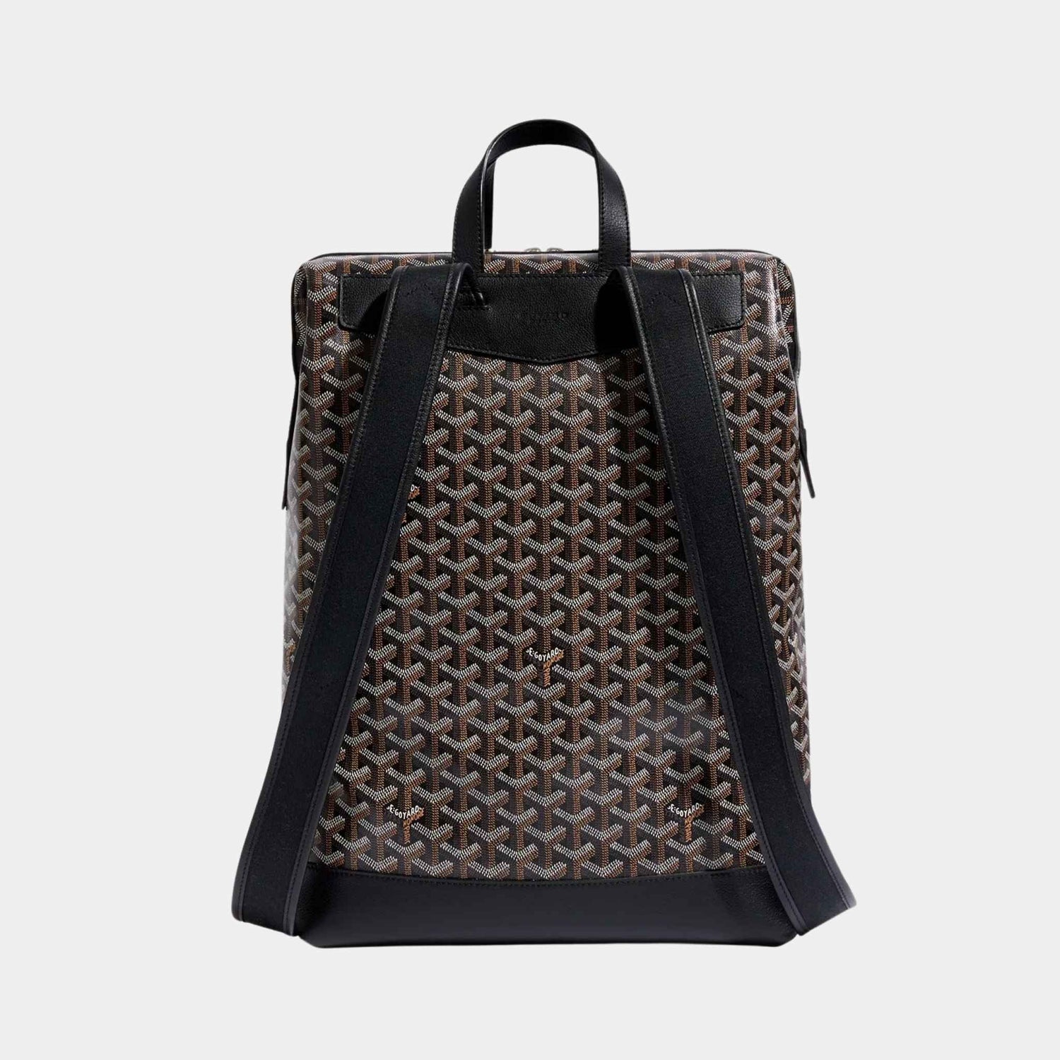 Goyard Cisalpin Backpack, Black, Back View