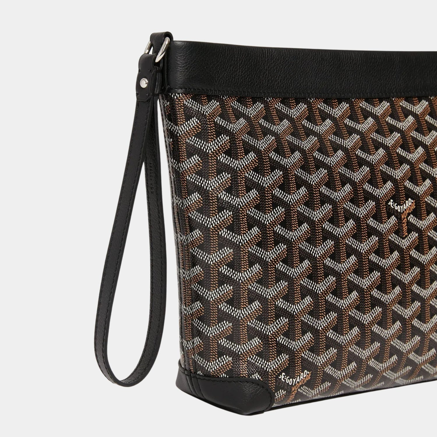 Goyard Conti Pouch, Black, Side View