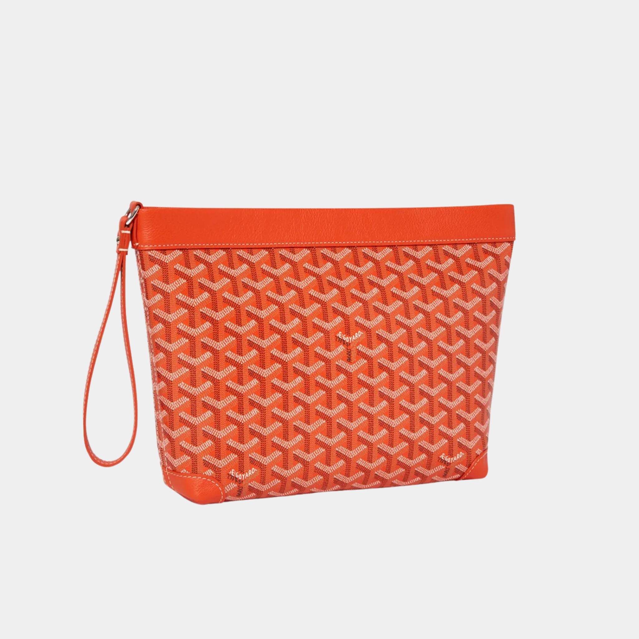 Goyard Conti Pouch, Orange, Front View