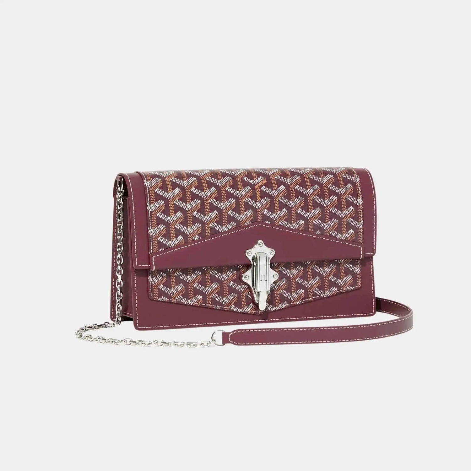 Goyard Duchesse Marie Caroline Bag, Burgundy, Front