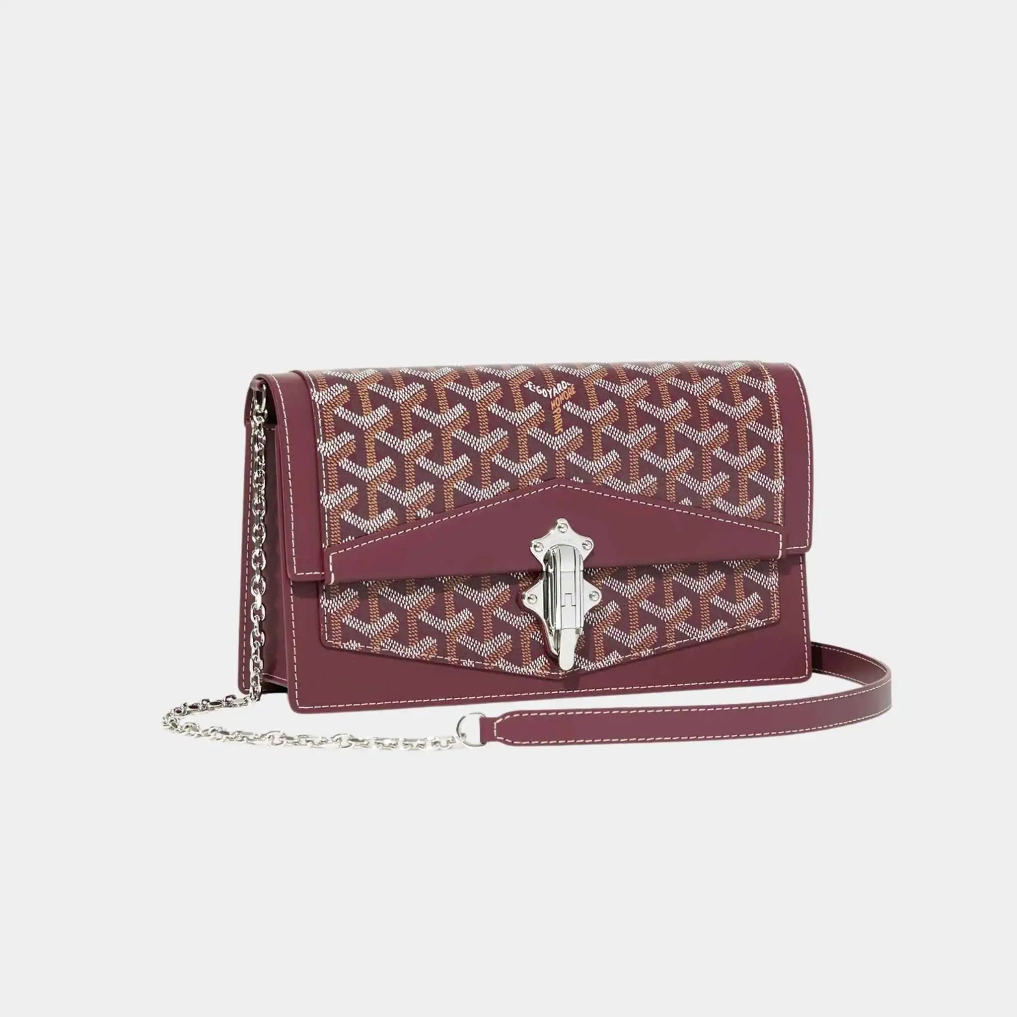 Goyard Duchesse Marie Caroline Bag, Burgundy, Front