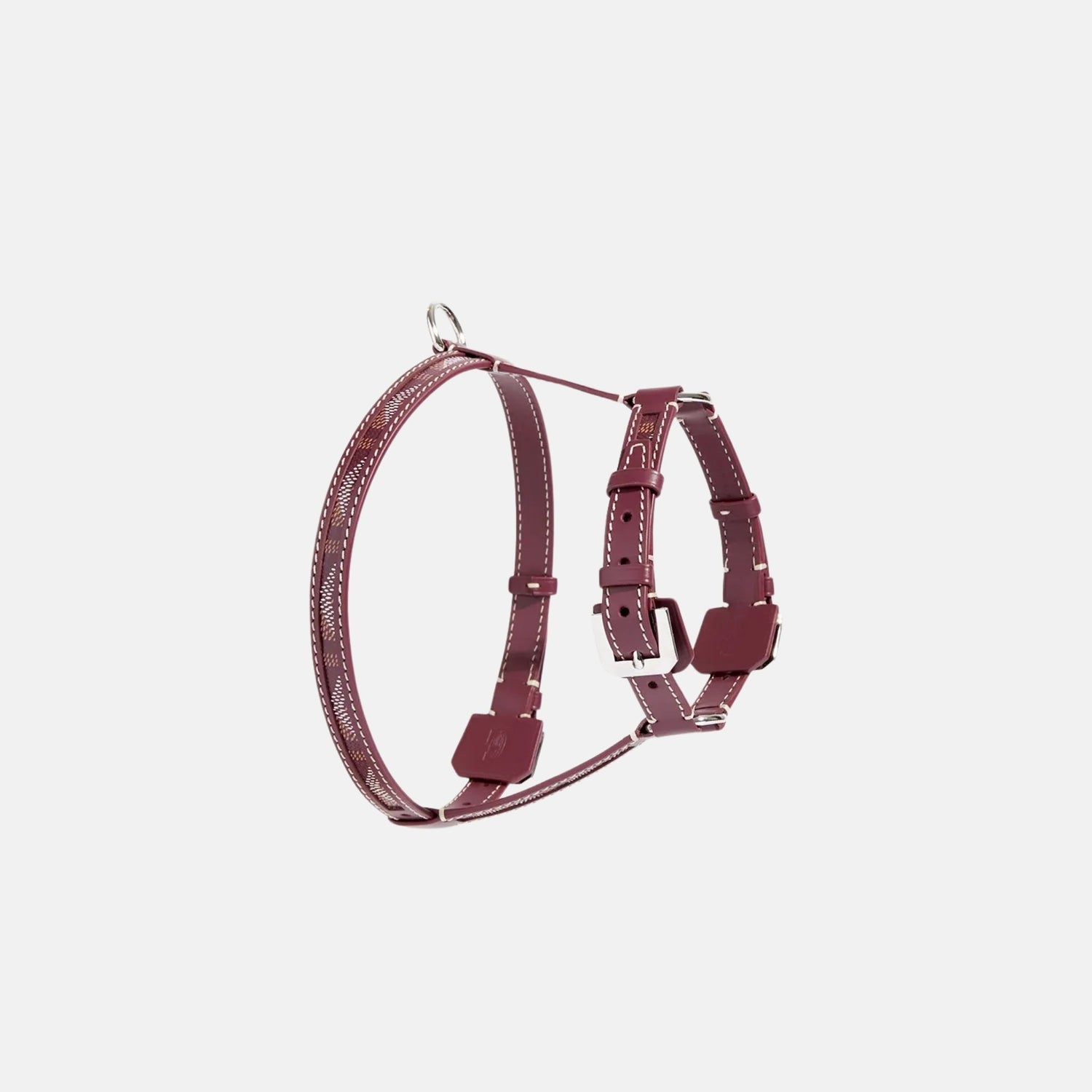 Goyard Edmond PM Luxury Pet Harness, Burgundy , Side