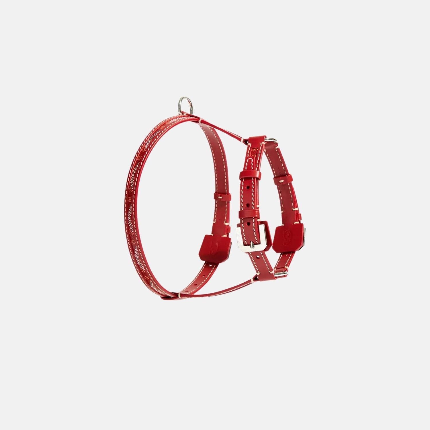 Goyard Edmond PM Luxury Pet Harness, Red, Side