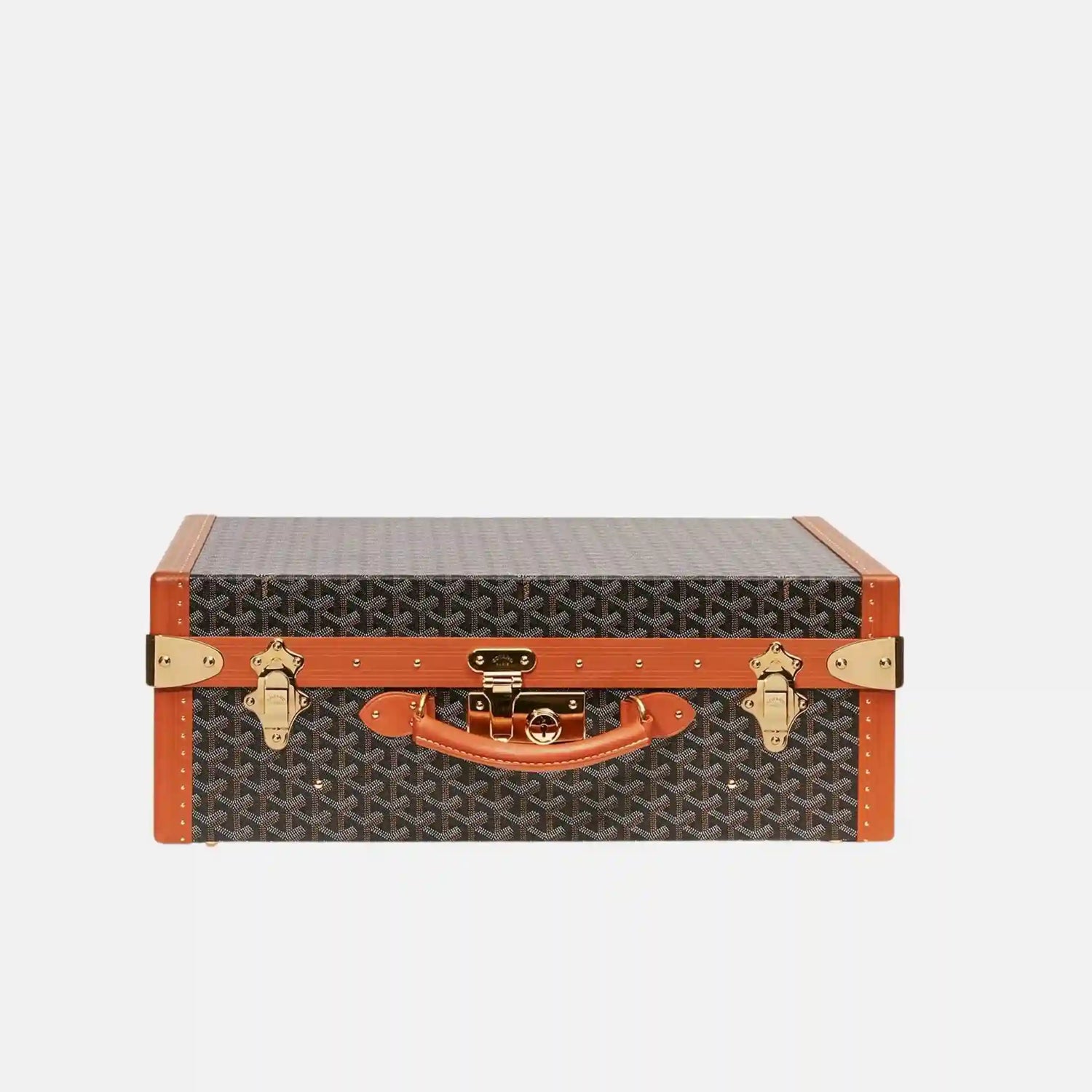 Goyard Grand Hotel 50 Case, Black and Tan, Front