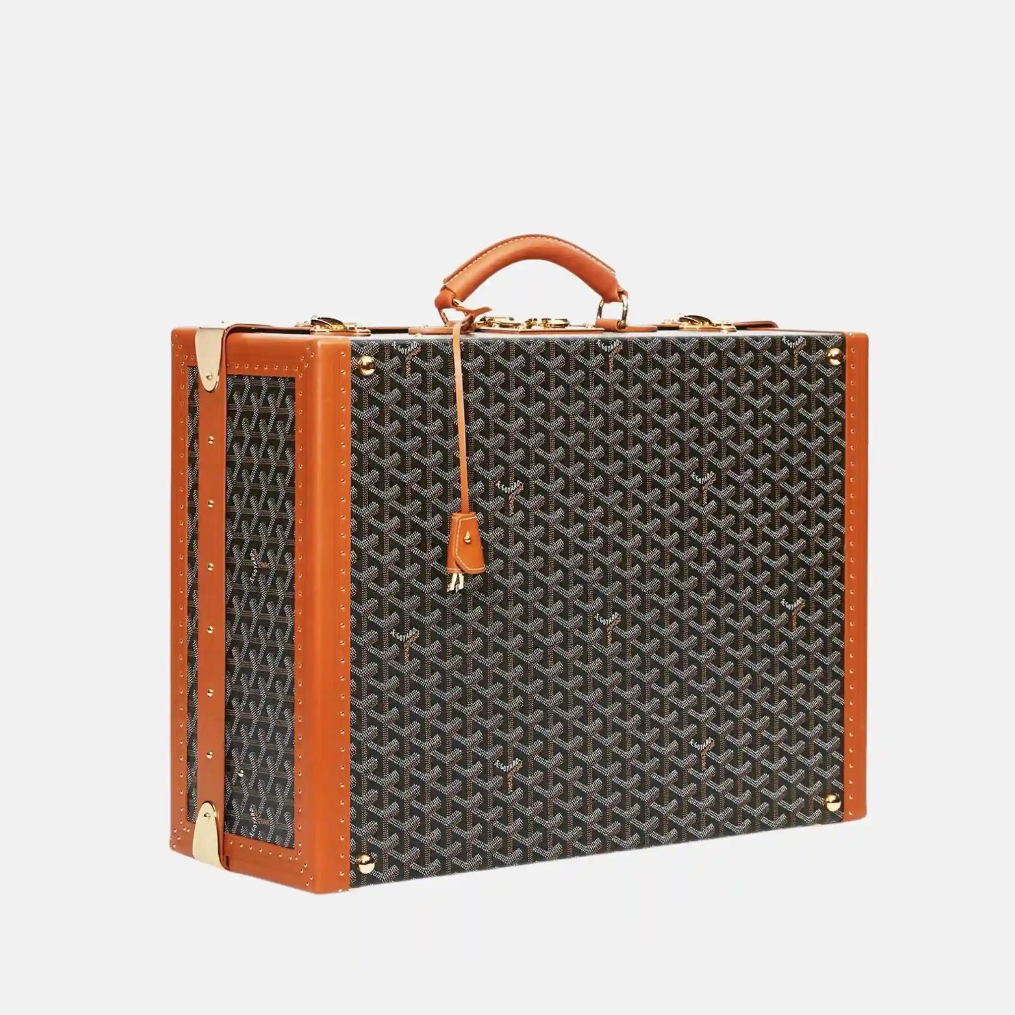 Goyard Grand Hotel 50 Case, Black and Tan, Full