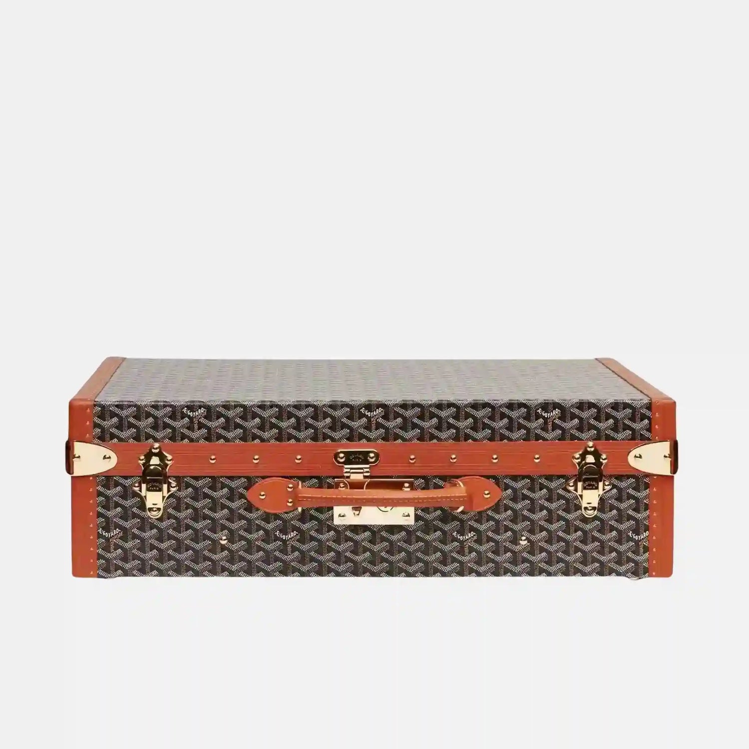 Goyard Grand Hotel 80 Case, Black and Tan, Front
