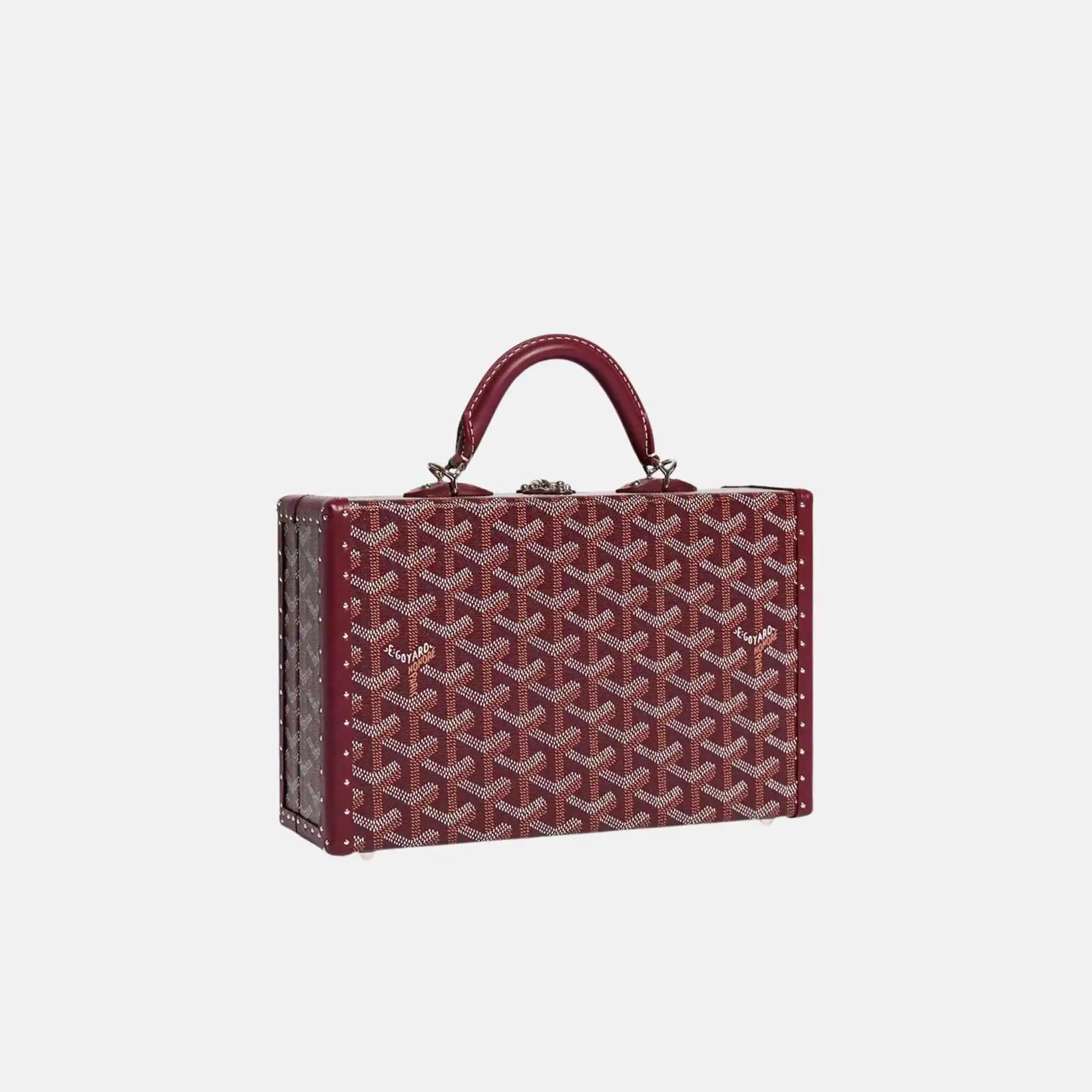 Grand Hotel Trunk Bag, Burgundy, Front