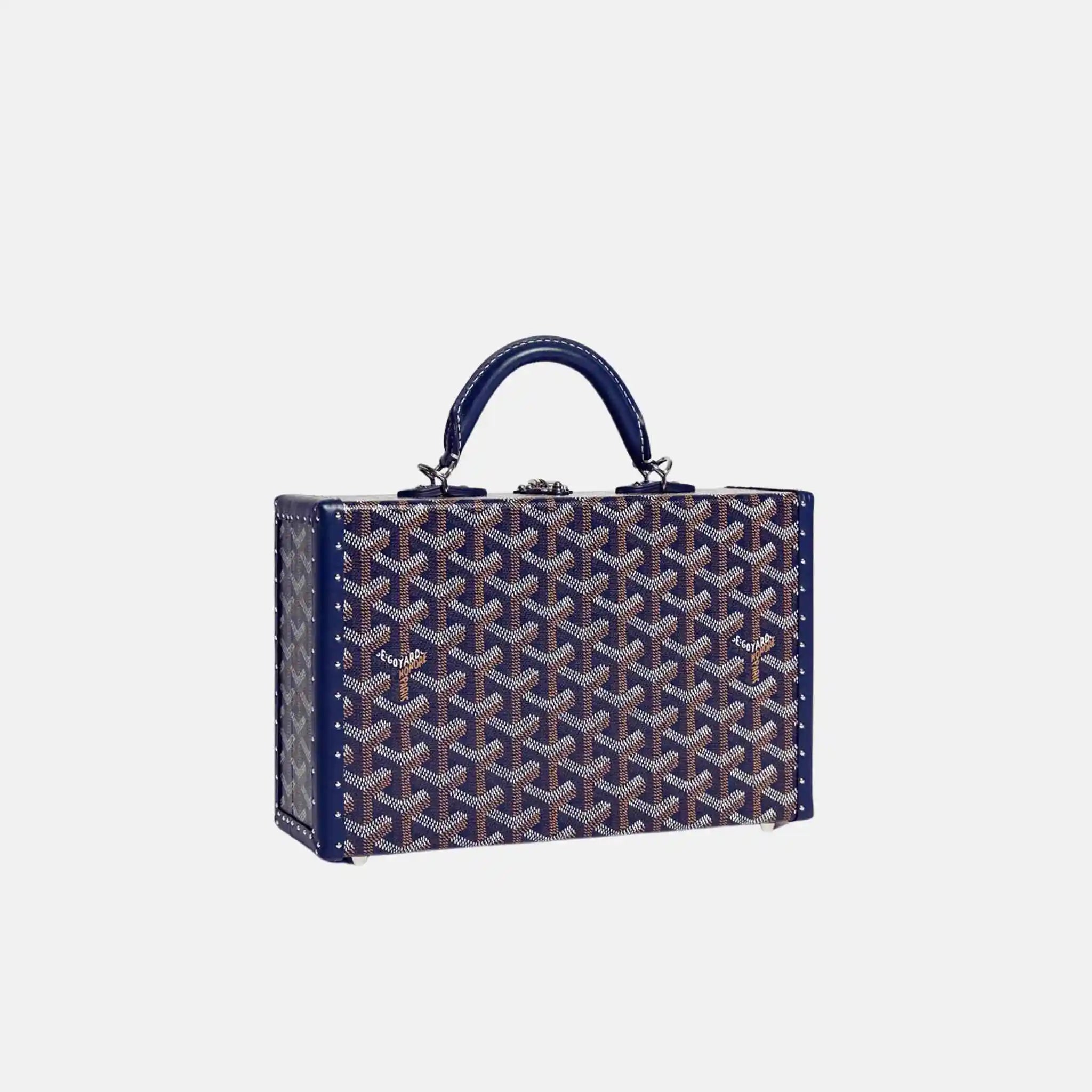 Grand Hotel Trunk Bag, Navy, Front