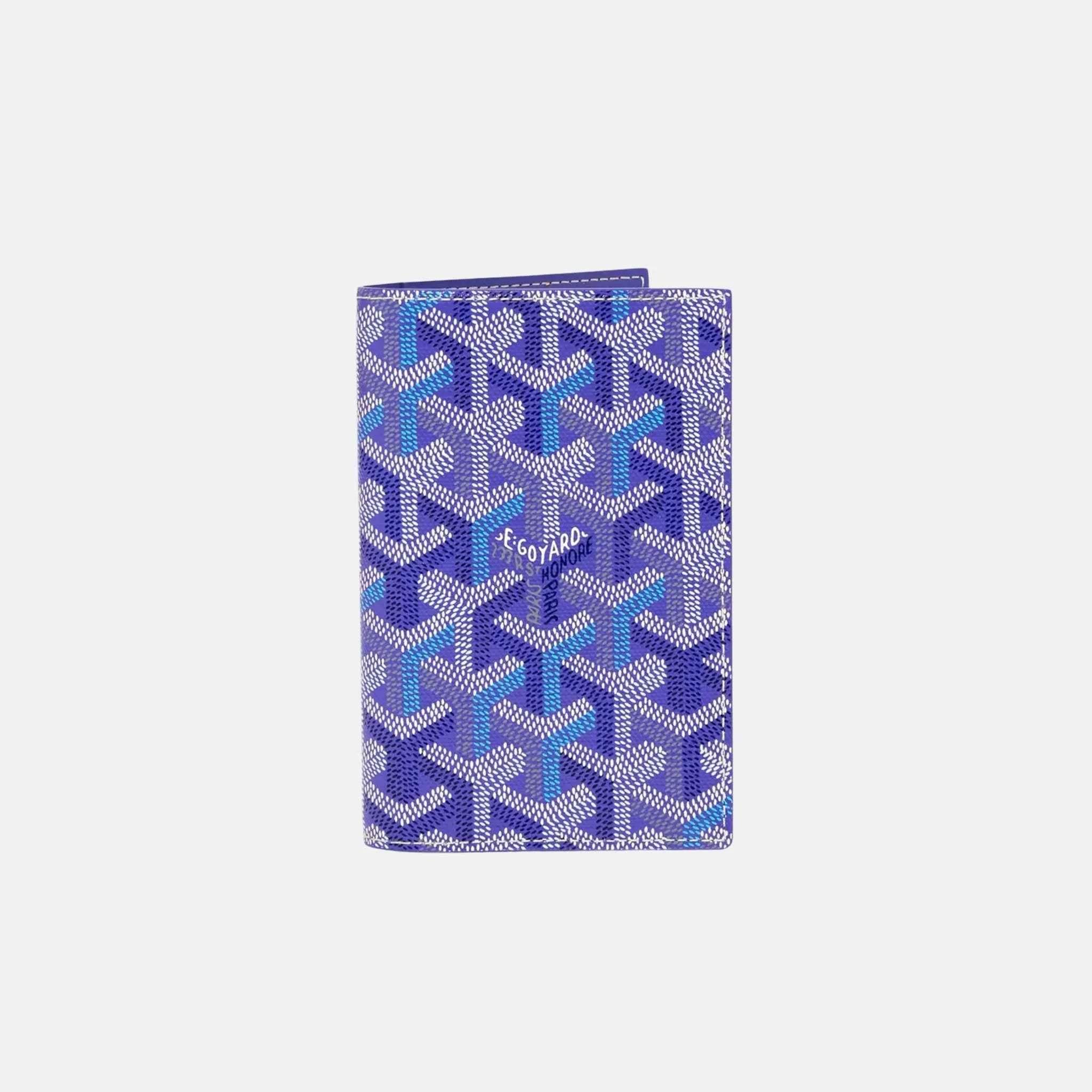 Goyard Grenelle Passport Cover Multicoloured Limited Edition, Blueberry Purple
