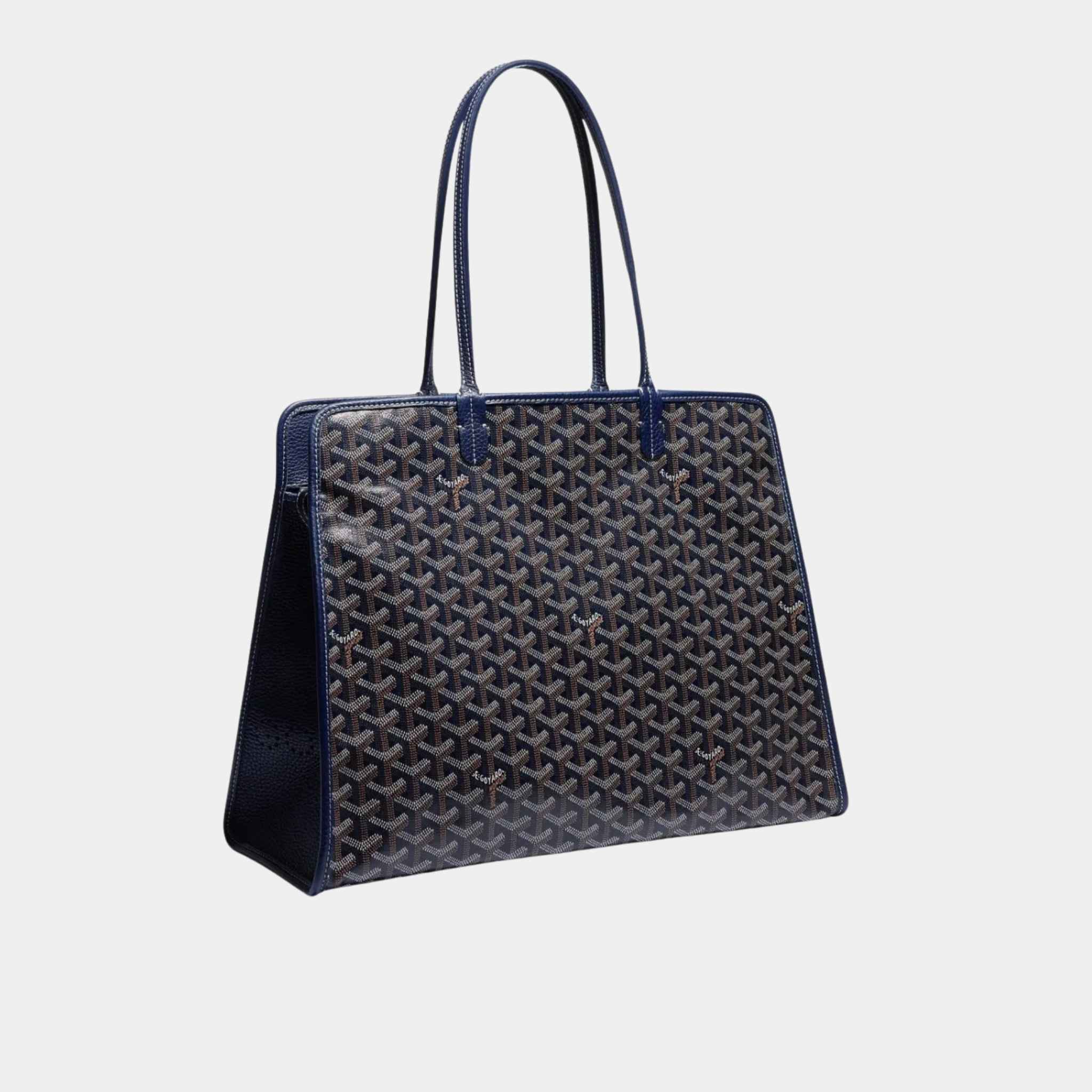 Goyard Hardy PM Bag, Blue, Front View