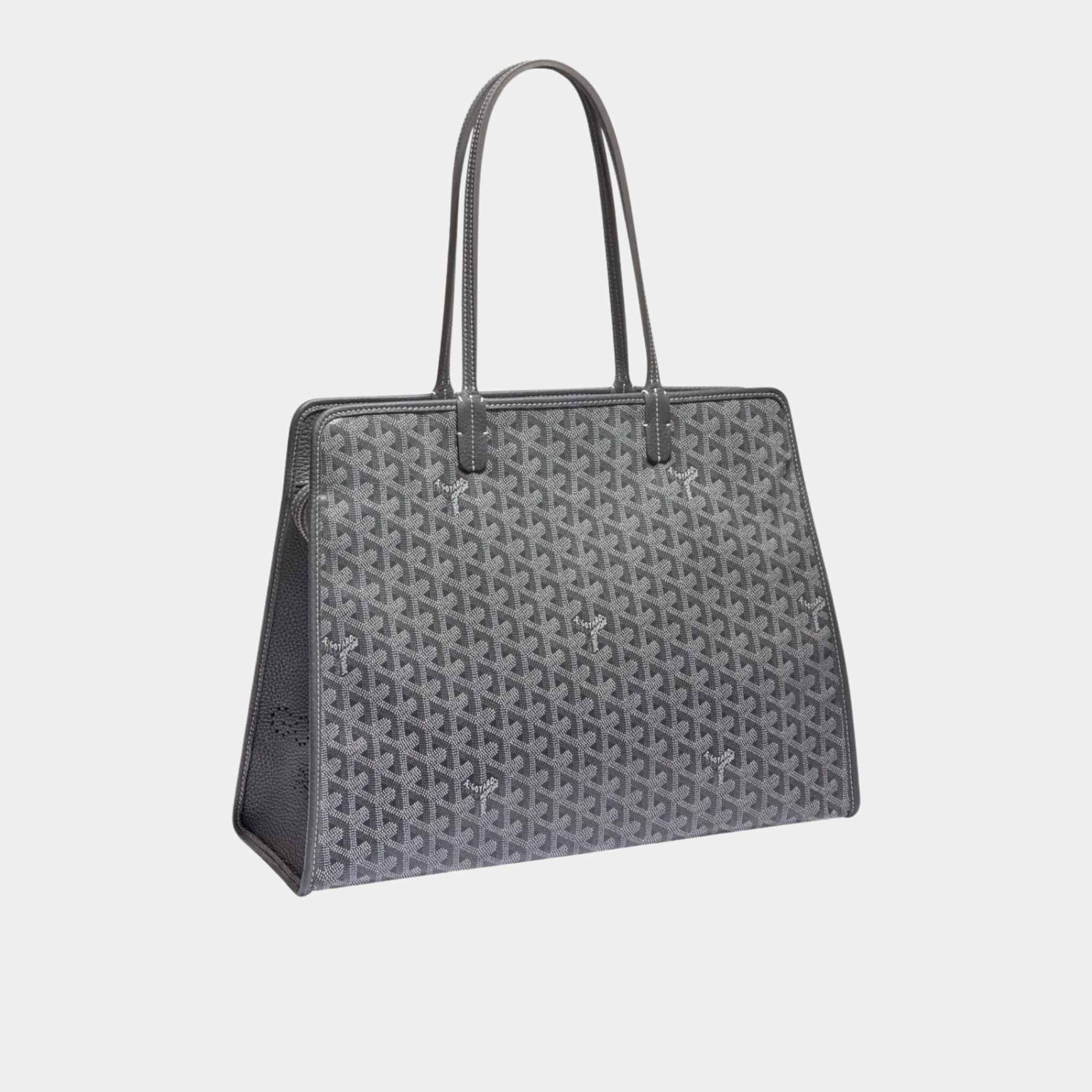 Goyard Hardy PM Bag, Grey, Front View