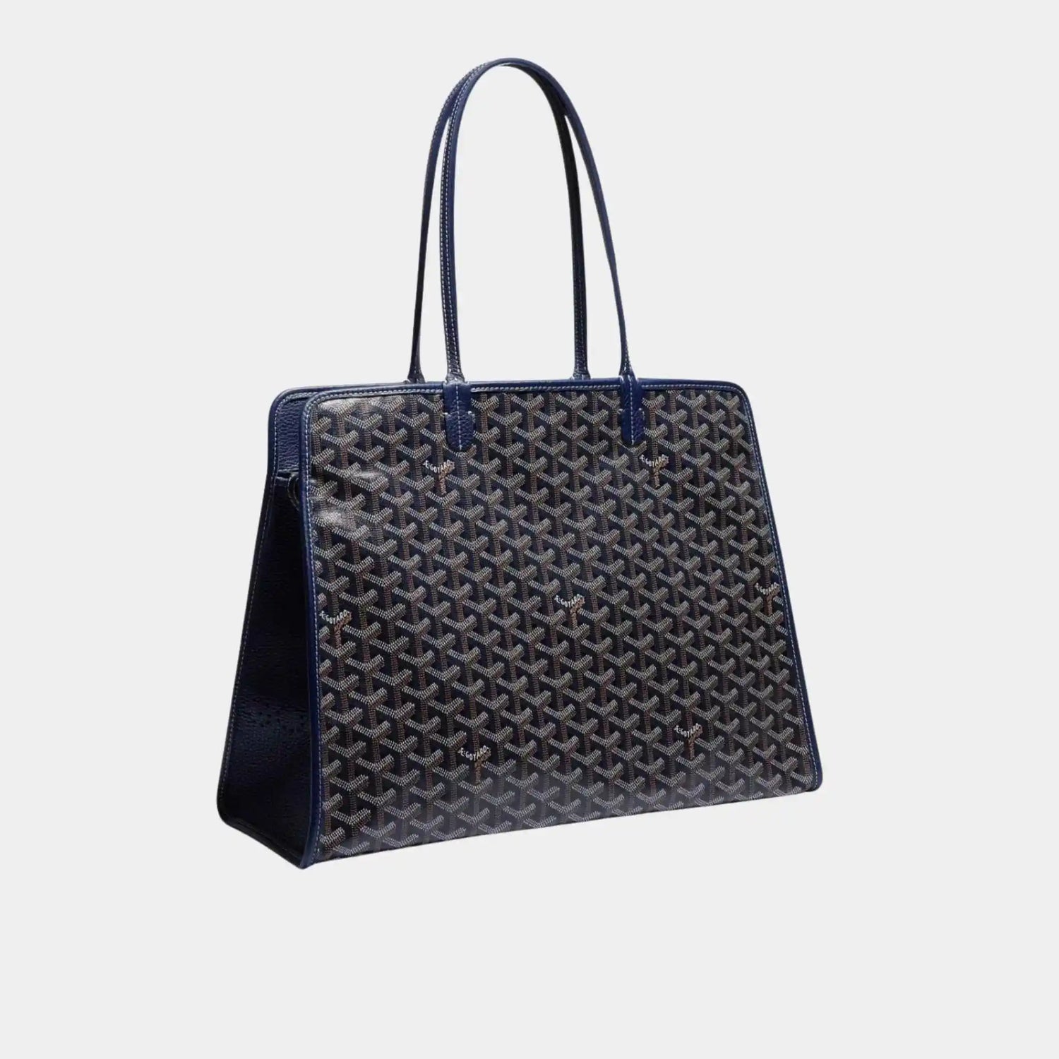 Goyard Hardy PM Bag, Navy Blue, Front View