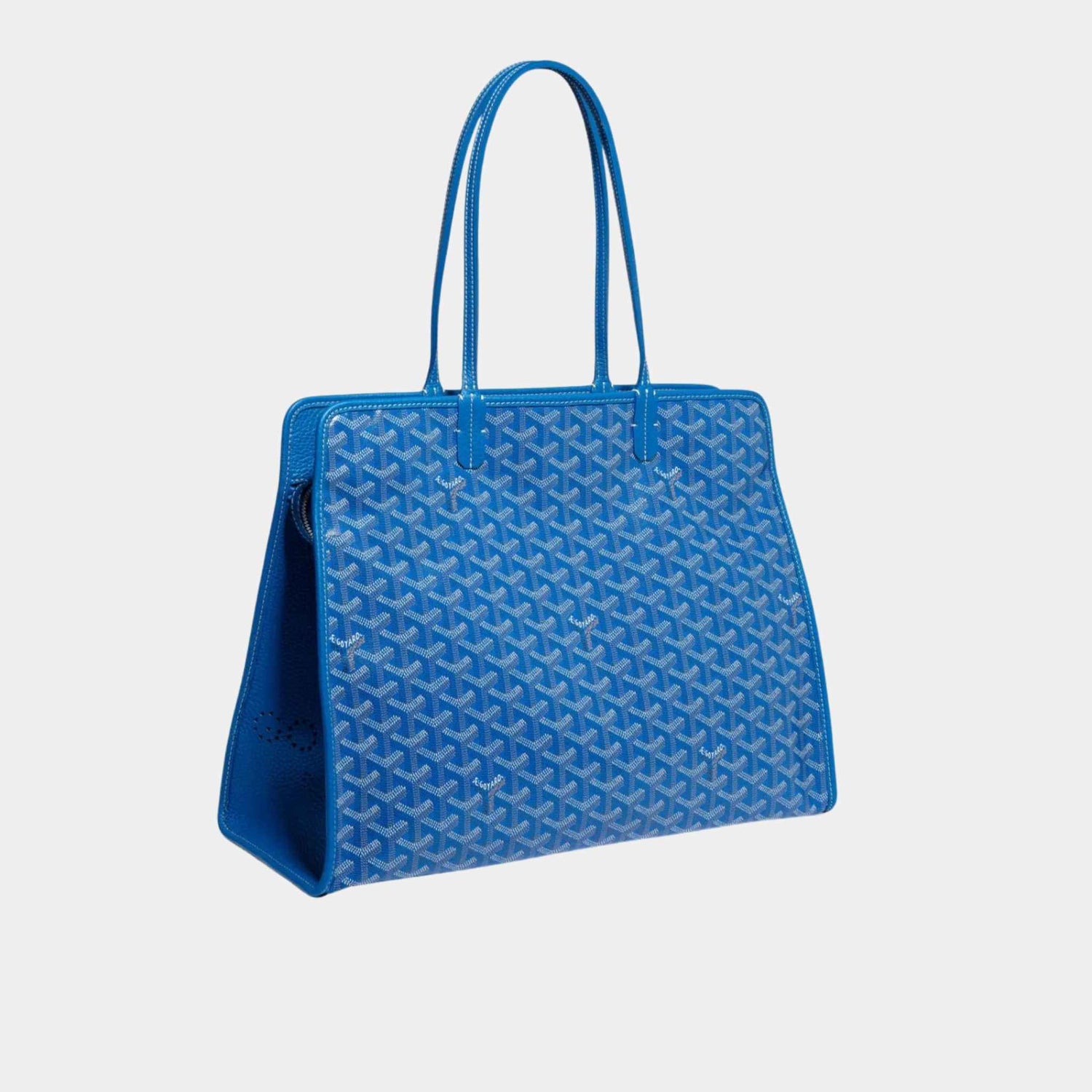 Goyard Hardy PM Bag, Sky Blue, Front View