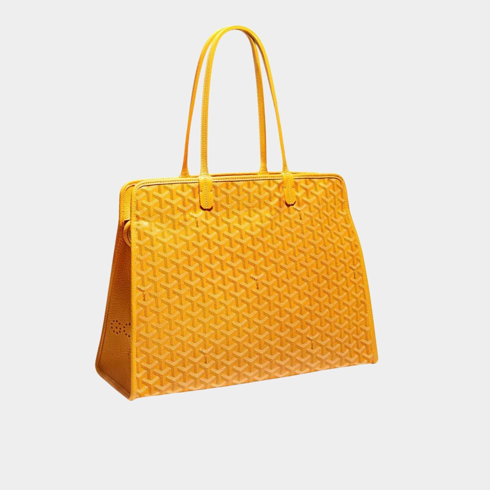 Goyard Hardy PM Bag, Yellow, Front View