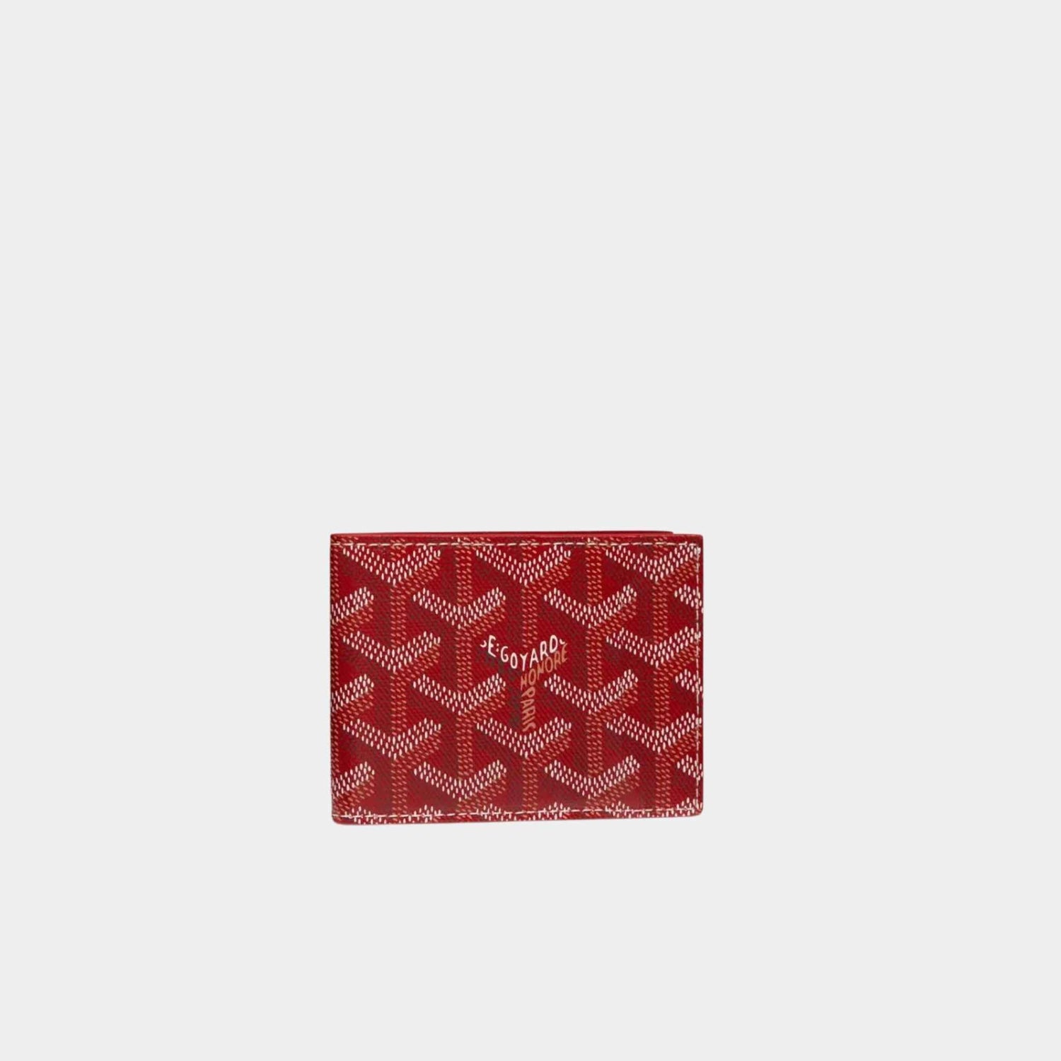 Goyard Insert Victoire Card Wallet, Burgundy, Front View