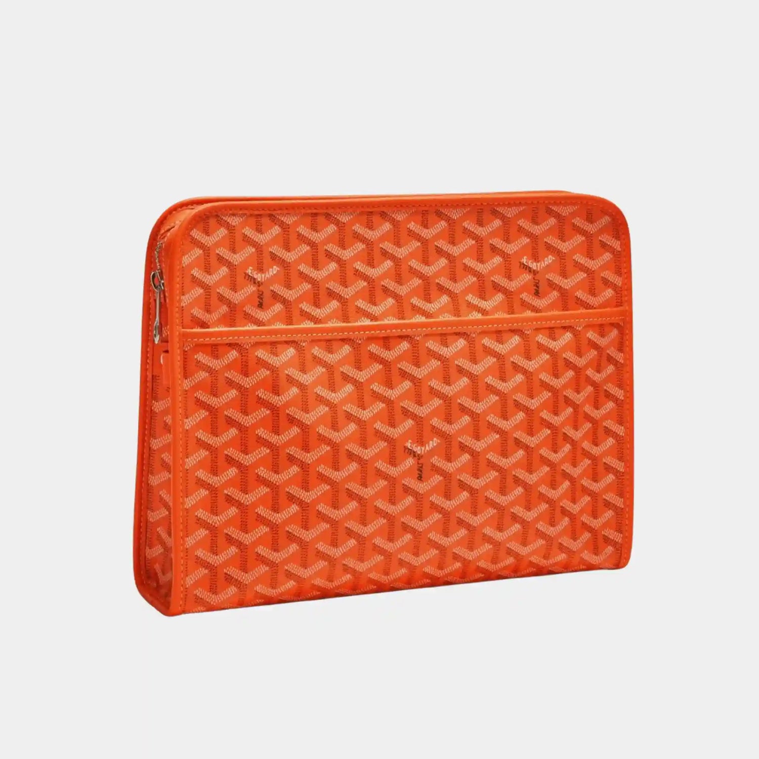 Goyard Jouvence GM Toiletry Bag, Orange, Front View